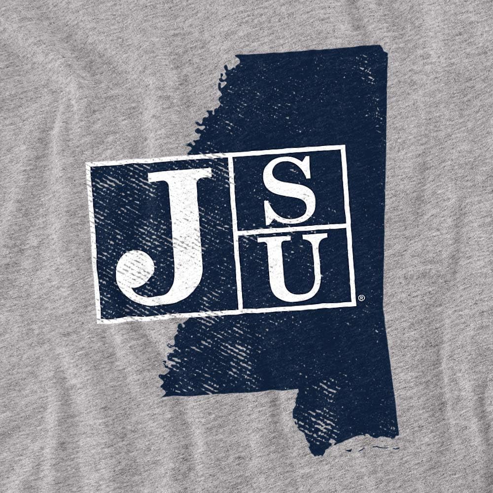 Jackson State University Official State Shape Unisex Adult T Shirt - Image 2