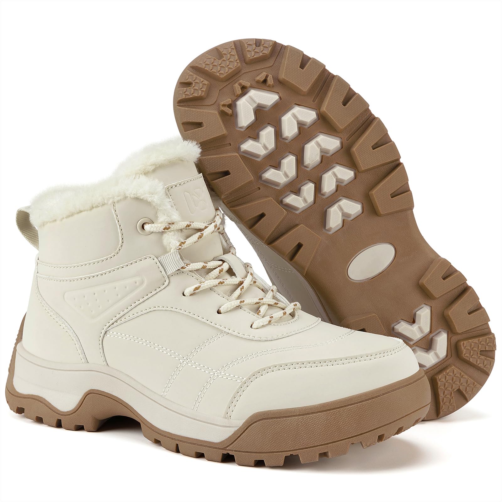 Winter Snow Boots for Women Warm Fur Lined Anti-skid Ankle Boots for Rubber Best Comfortable Walking Boots