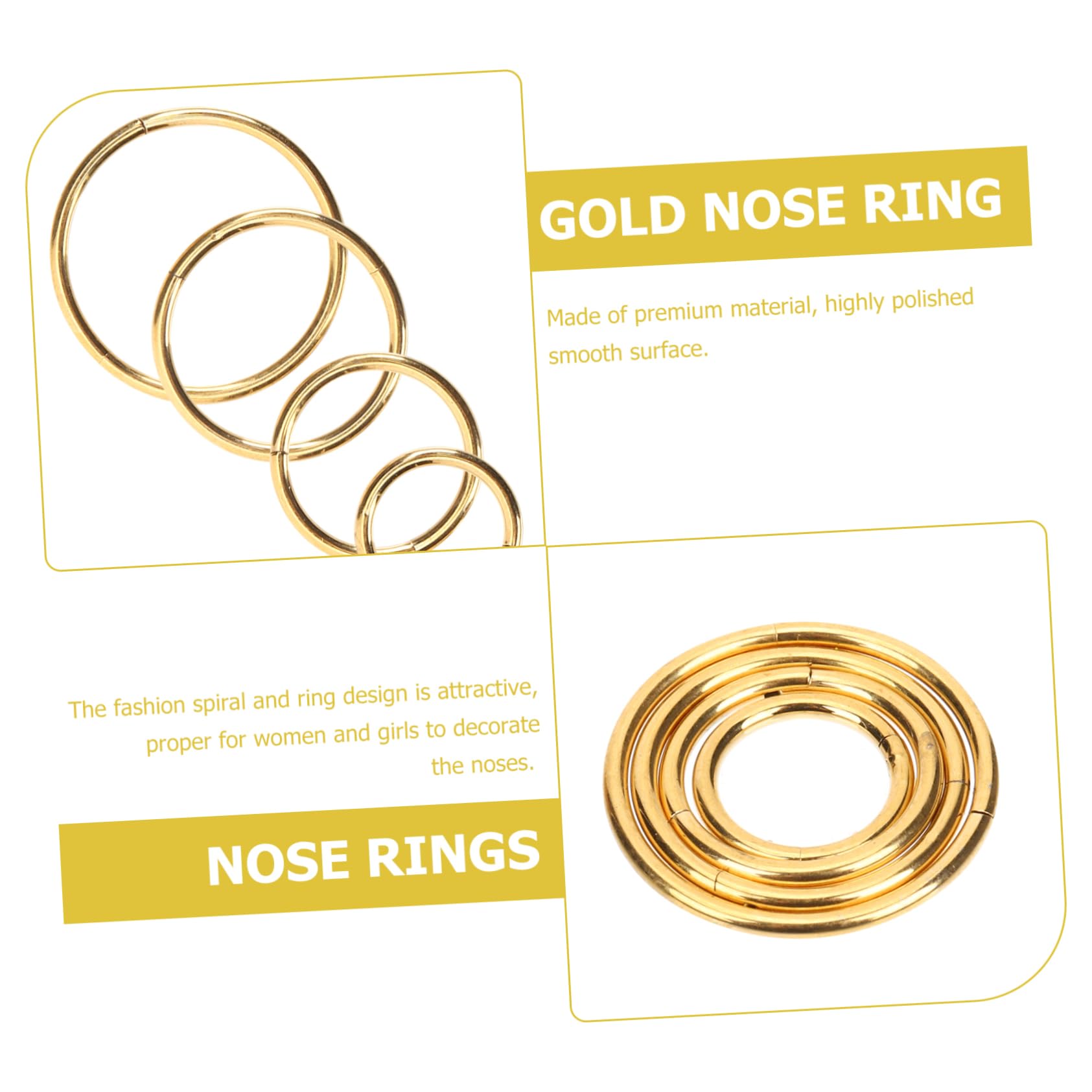 40 Piezas Anillos De Nariz para Mujer Aros De Nariz Anillo De Nariz De Oro Pendientes Perforados Aros De Anillo De Nariz En Espiral Piercings De Nariz Anillos De Nariz De Oro