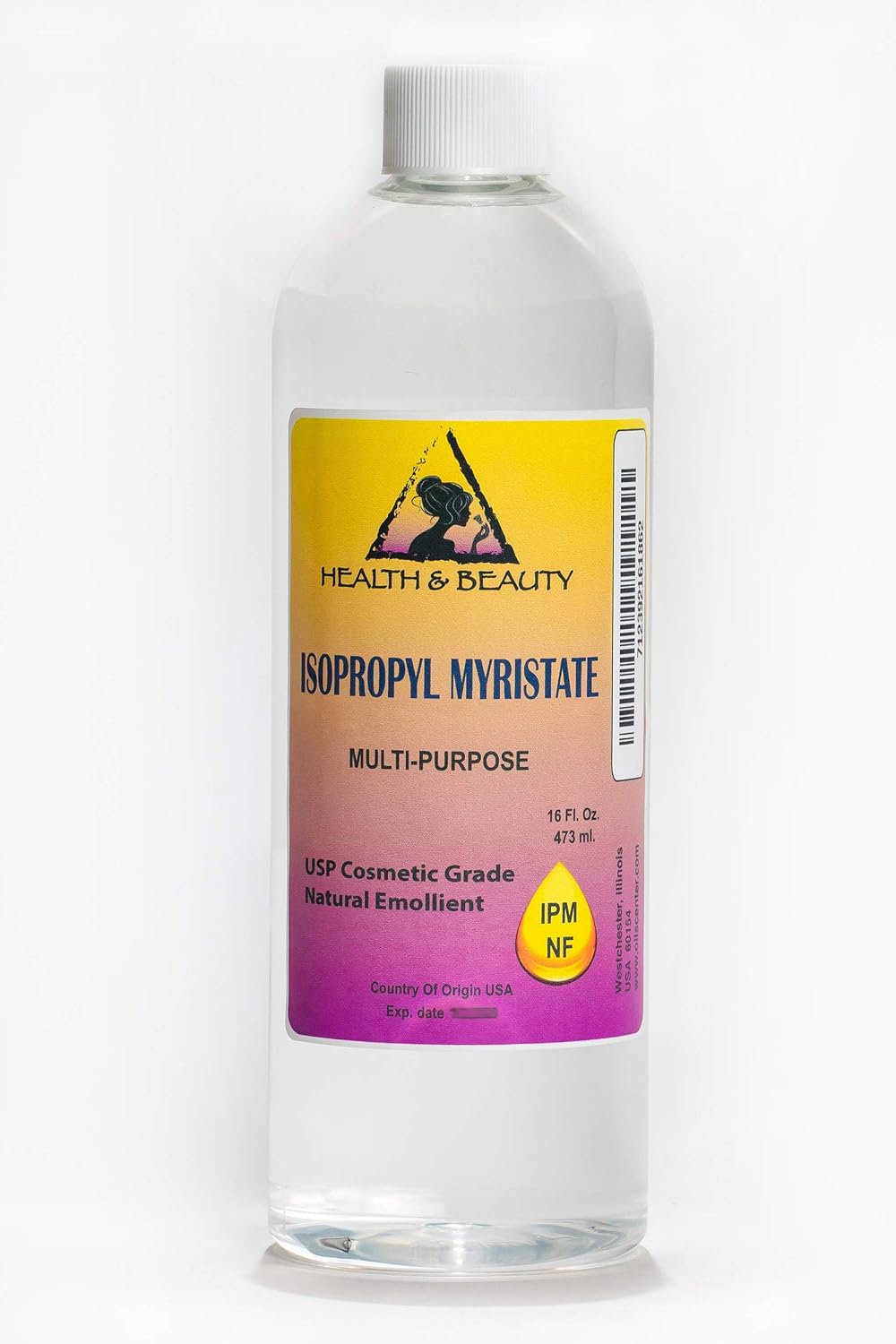 Isopropyl Myristate IPM Natural Surfactant USP Liquid Premium Highest Purity 100% Pure 16 oz