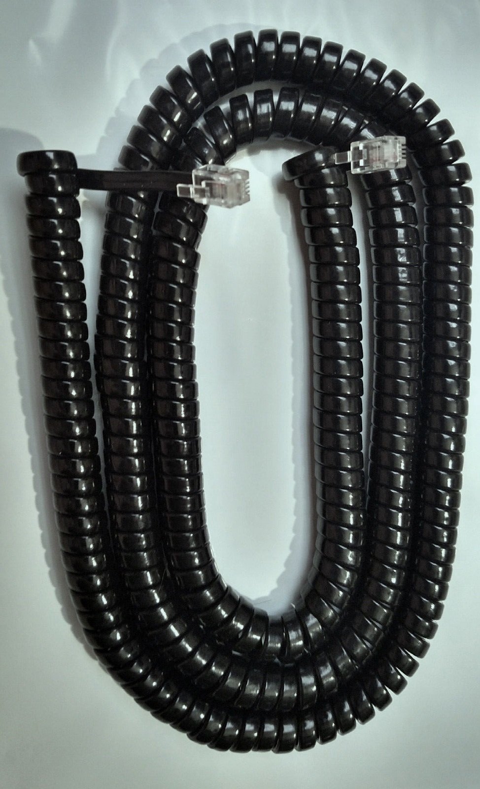 FivetechNortel 1120E 1140E LONG Handset Coil Cord Phone Charcoal Gray New (made with 25' of cable)