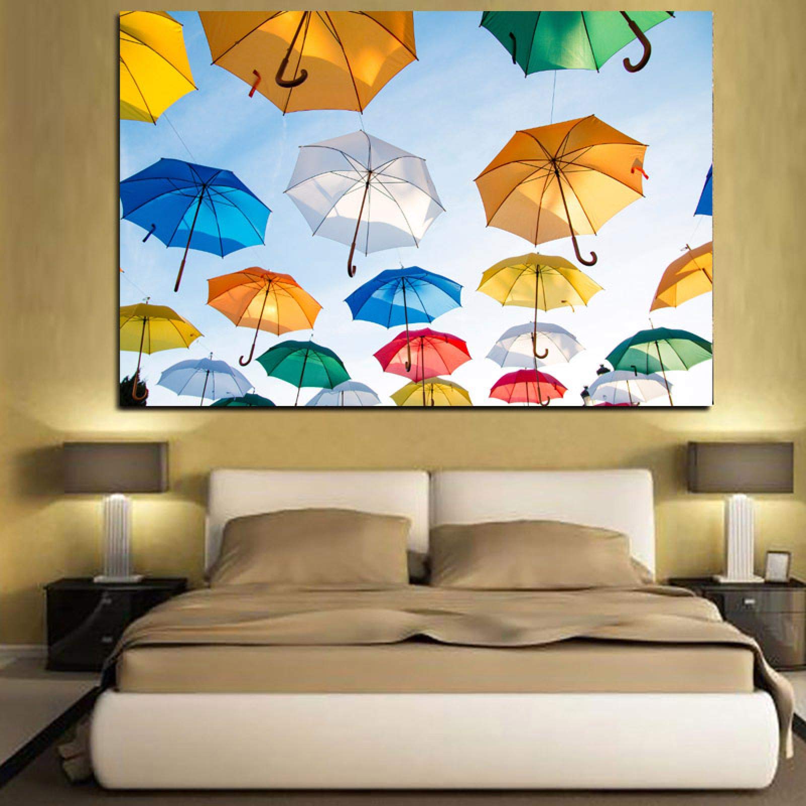 Peinture coloré parapluie abstrait pour illuminer votre décoration de salon