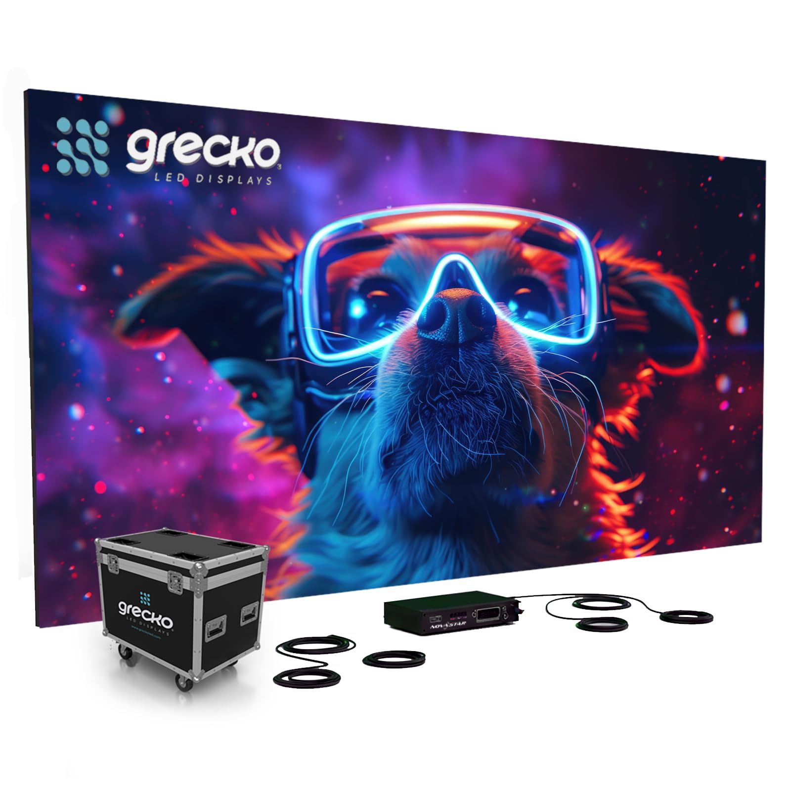 Grecko NovaStar Led Video Wall P1.53mm 16.8′ x 6.3′ Indoor Turn-Key LED System 32 Panels