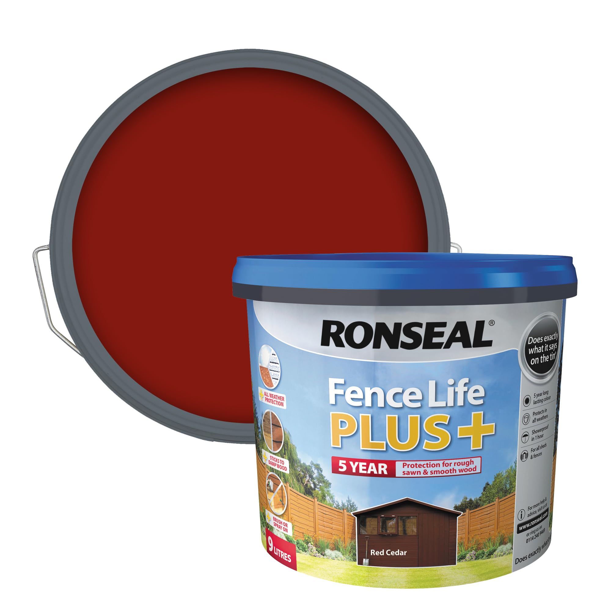 Ronseal Fence Life Plus Red Cedar 9L