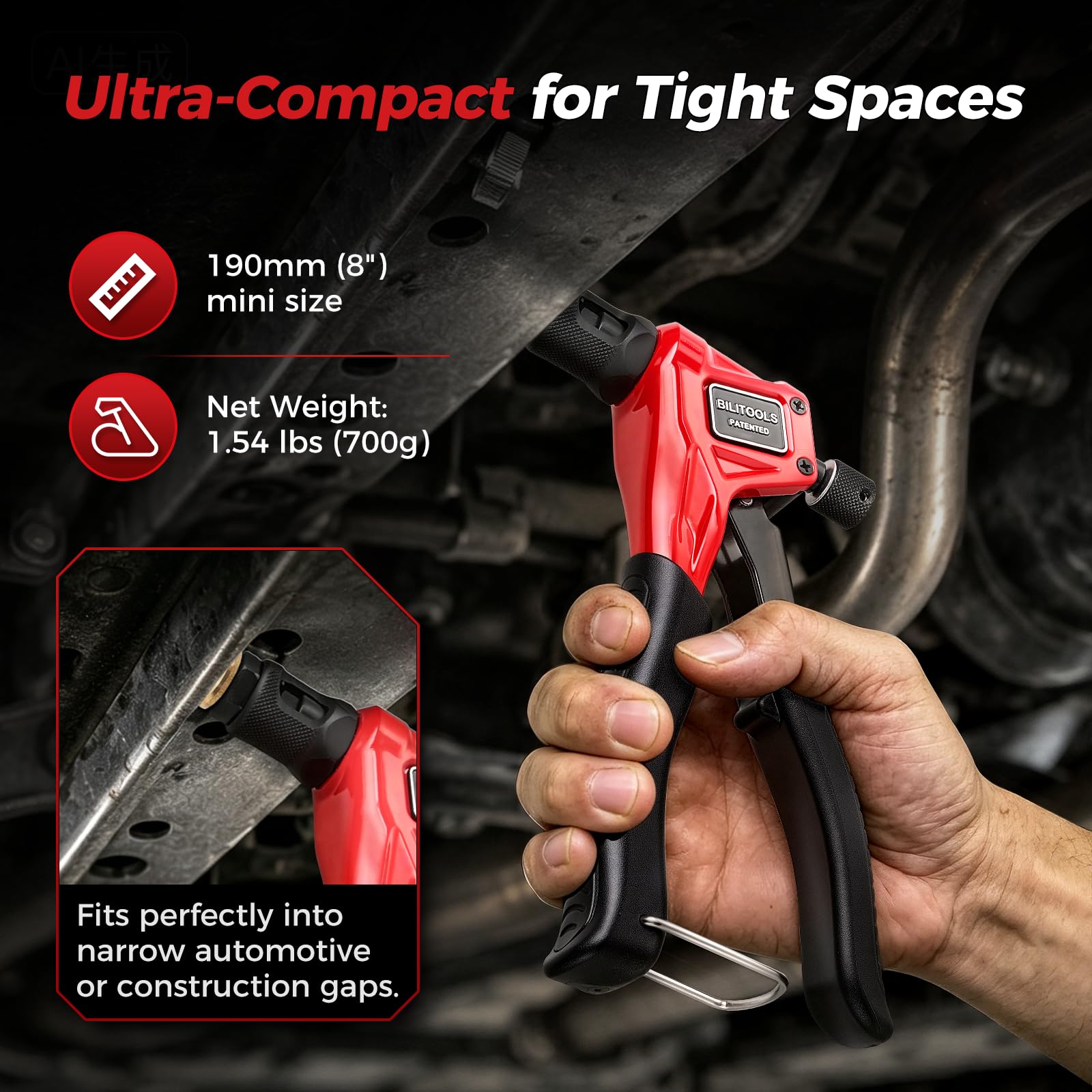 BILITOOLS Rivet Nut Tool Kit - Easy Installation -2 BILITOOLS Rivet Nut Tool Kit - Easy Installation -2