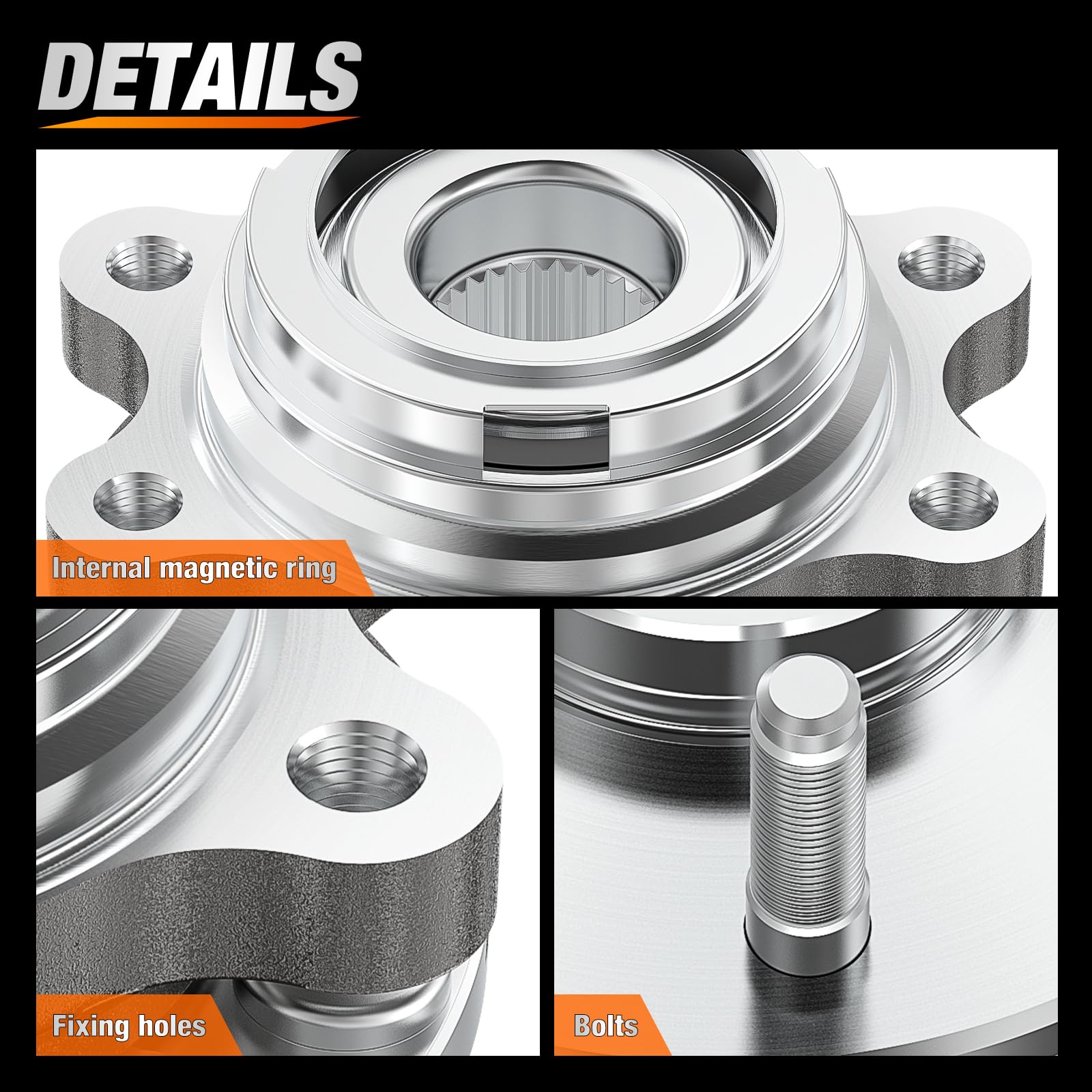2x Front Wheel Bearing & Hub for Nissan Quest Maxima Murano Infiniti QX60 Altima
