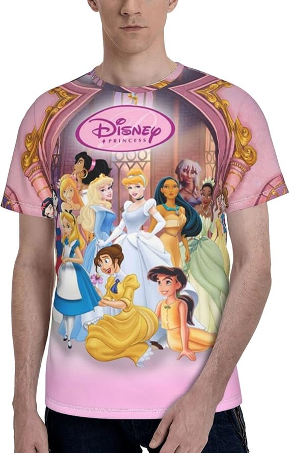 Amazon Co Jp ディズニー プリンセス 2 夏服 シンプル 通学 ティーシャツ 通勤 ポロしゃつ メンズ なつふく ファッション Tシャツ ｔシャツ メンズ 半袖 ポリエステル 丸首 ショートスリーブ 速干 ユニセックス ファッション