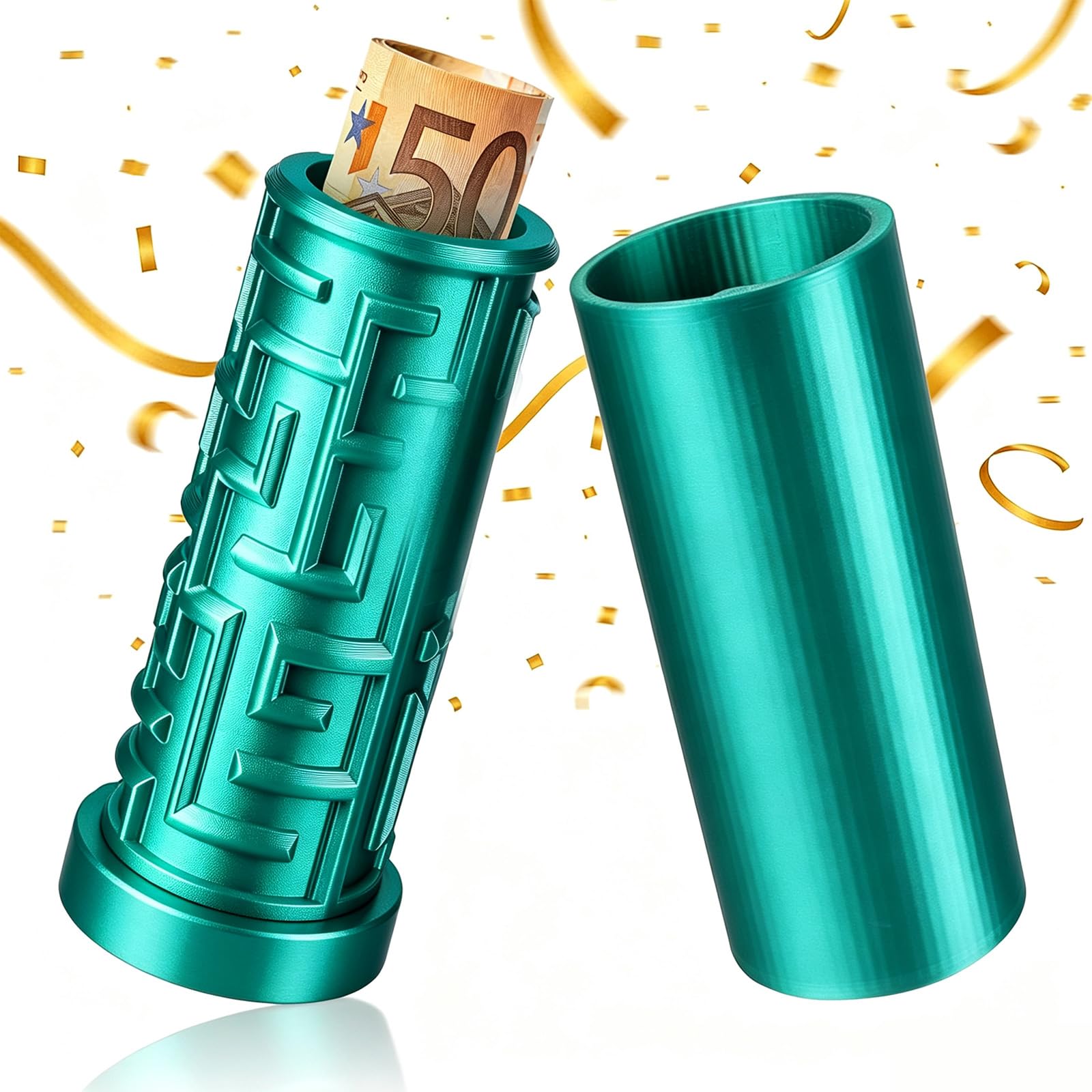 2026 Money Box for Cash Gift, Unique Internal Designs Maze Box (Green)