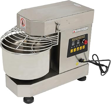 Dough Kneading Machine 10.6QT, Commercial Adjustable Speed Control Heavy Duty Food Mixer, Digital Display Food Electric Mixer Kitchen Machine, Low Noise, Time Setting Function, 750W Stainless Steel