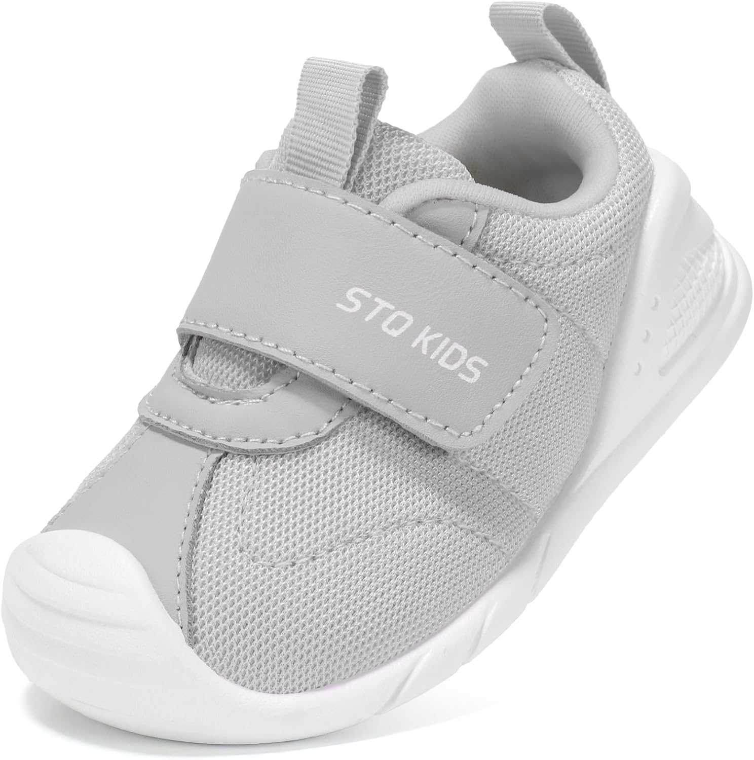 Baby Shoes Wide Toe Box Infant Boy Girl First Walker Shoe Toddler Crib Barefoot Sneakers Non-Slip Sole Soft Breathable Mesh Lightweight Walking Indoor Newborn Chubby Babies 6 9 12 18 24 Months