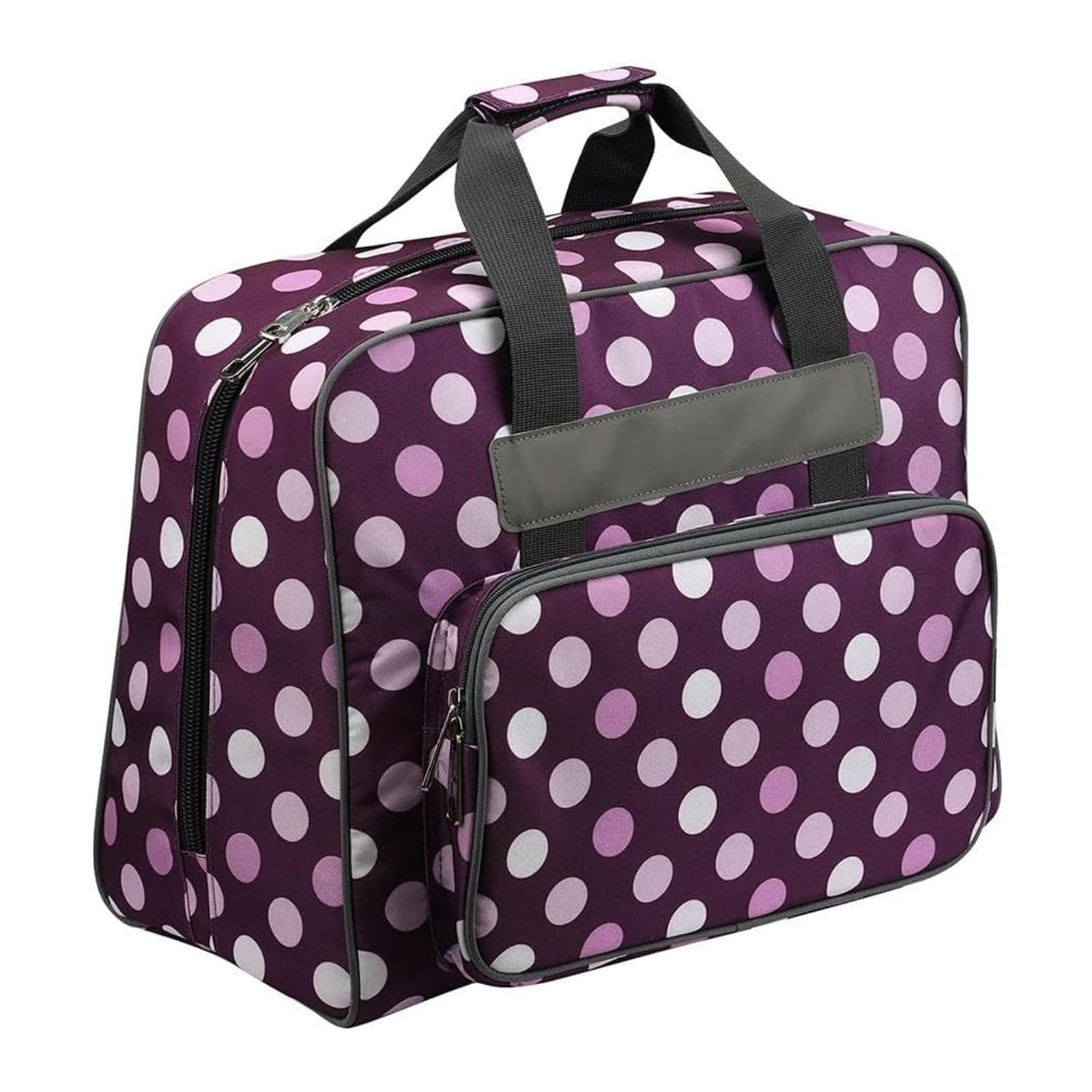 BBTISG Sewing Machine Carrying Bag, Universal Sewing Machine Bag Sewing Machine and Woolen Yarn Storage Bag Compatible with Most Major Sewing Machine and Accessories (Purple)