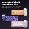 Basicolor N1 Stream Controller Deck & Macro Keypad: 3-in-1 Design with 15 LCD Buttons Numpad & Calculator - Programmable Studio Controller for Streaming Productivity (Mac14.0/Win10)