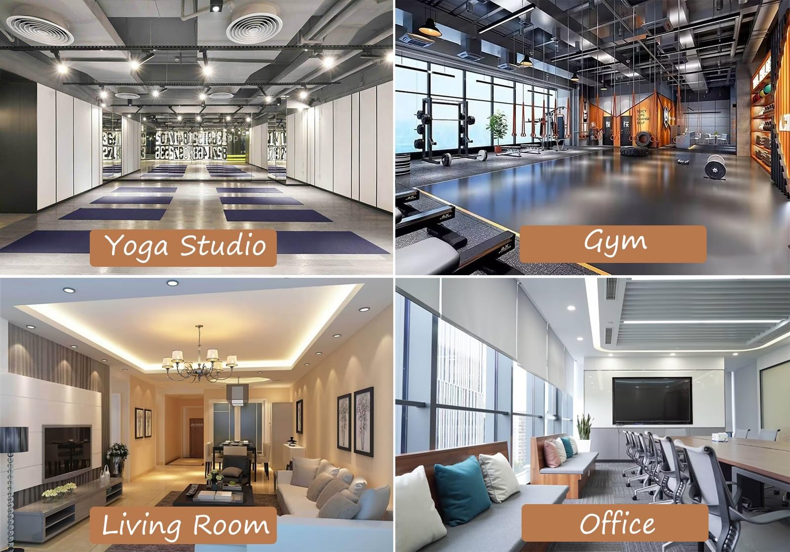 Soporte de Pared de Madera para esterillas de Yoga, Estante seccional de 3 Niveles para 3, 6 o 9 esterillas, Elegante Organizador de Fitness para la decoración de Estudios de Yoga y exhibici
