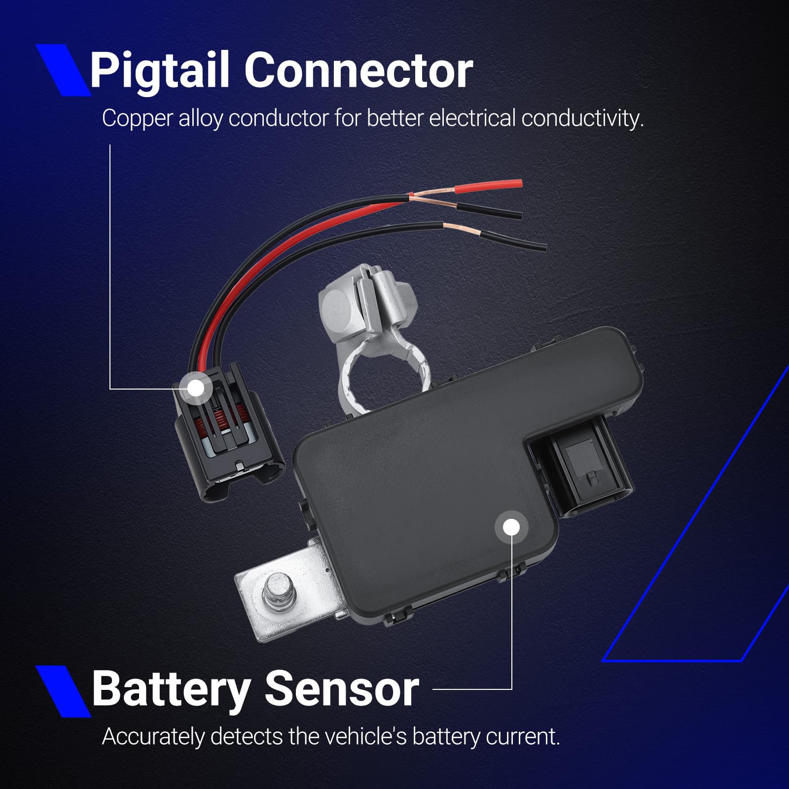 Firefly Battery Current Sensor – Fits 2013-2017 Honda Accord, 2014-2020 RLX, OEM 38920-T2A-A04, 1 Yr Warranty