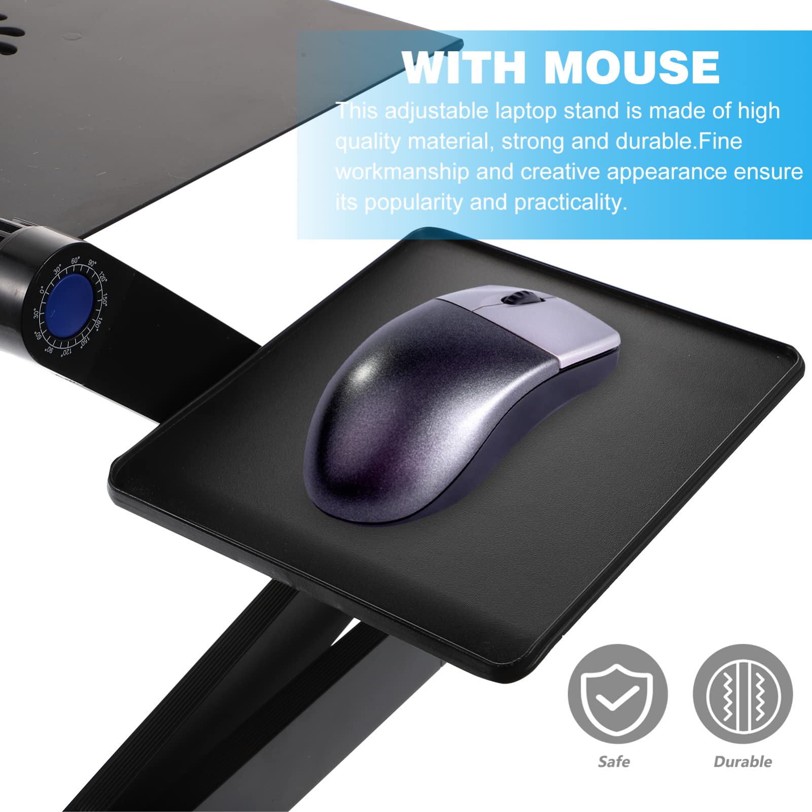 Uonlytech Supporto Regolabile Per Notebook Pc Computer Portatile Supporto in Alluminio Per Scrivania Dissipazione Del Calore Pieghevole