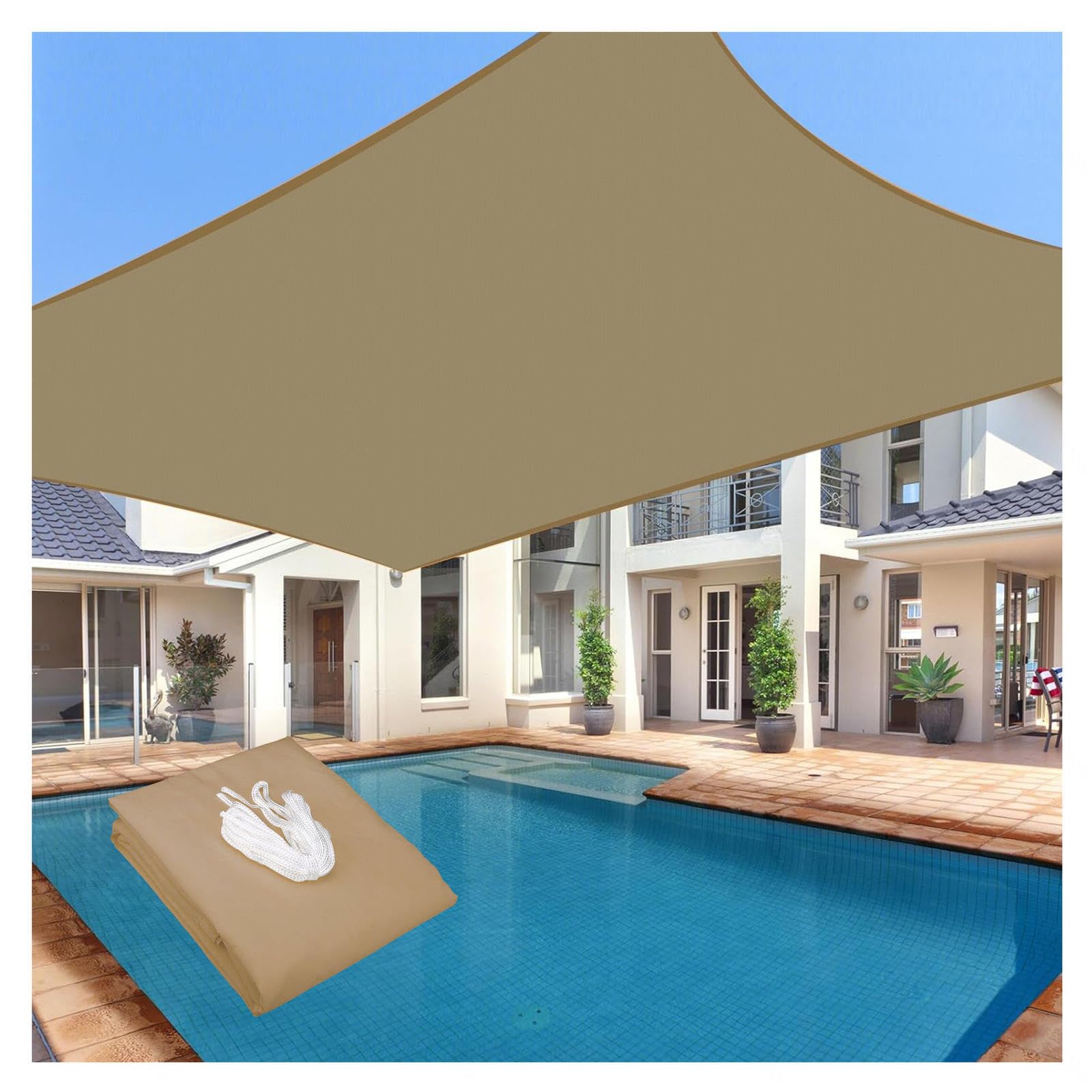 Auvent de terrasse pour abriter 100m2 de jardin de la pluie et des UV