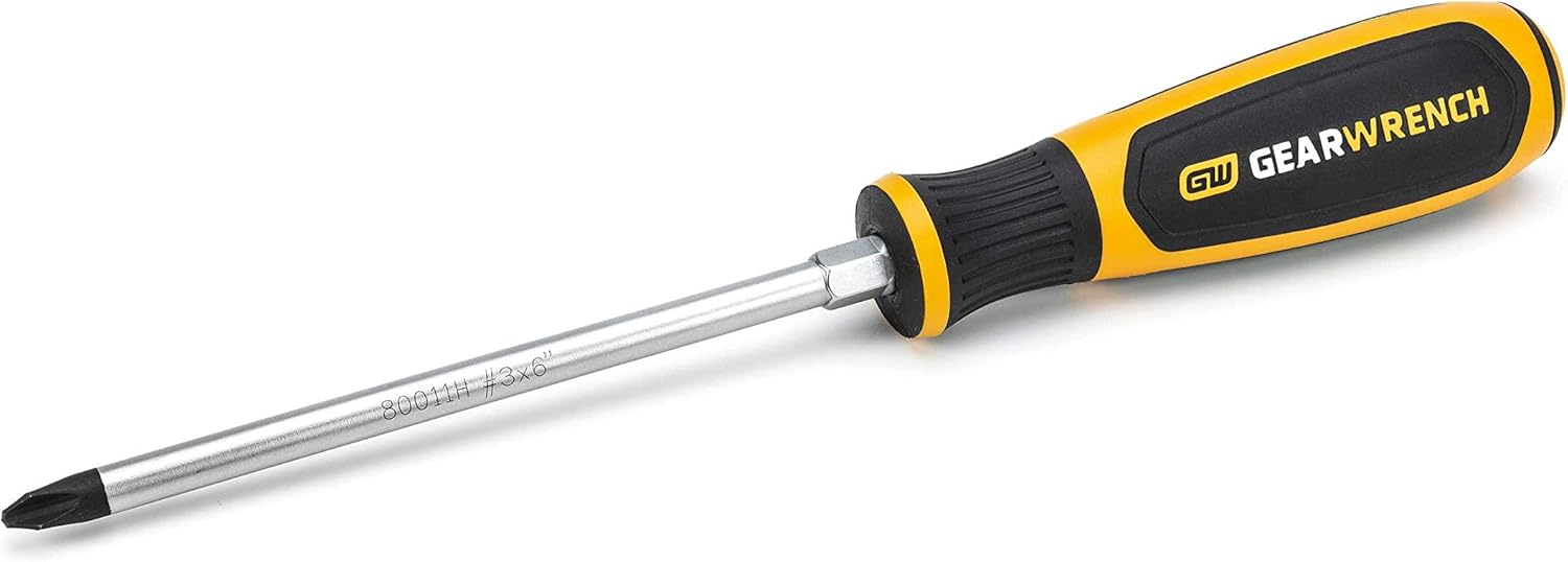 GEARWRENCH #3 x 6" Phillips Dual Material Screwdriver - 80011H