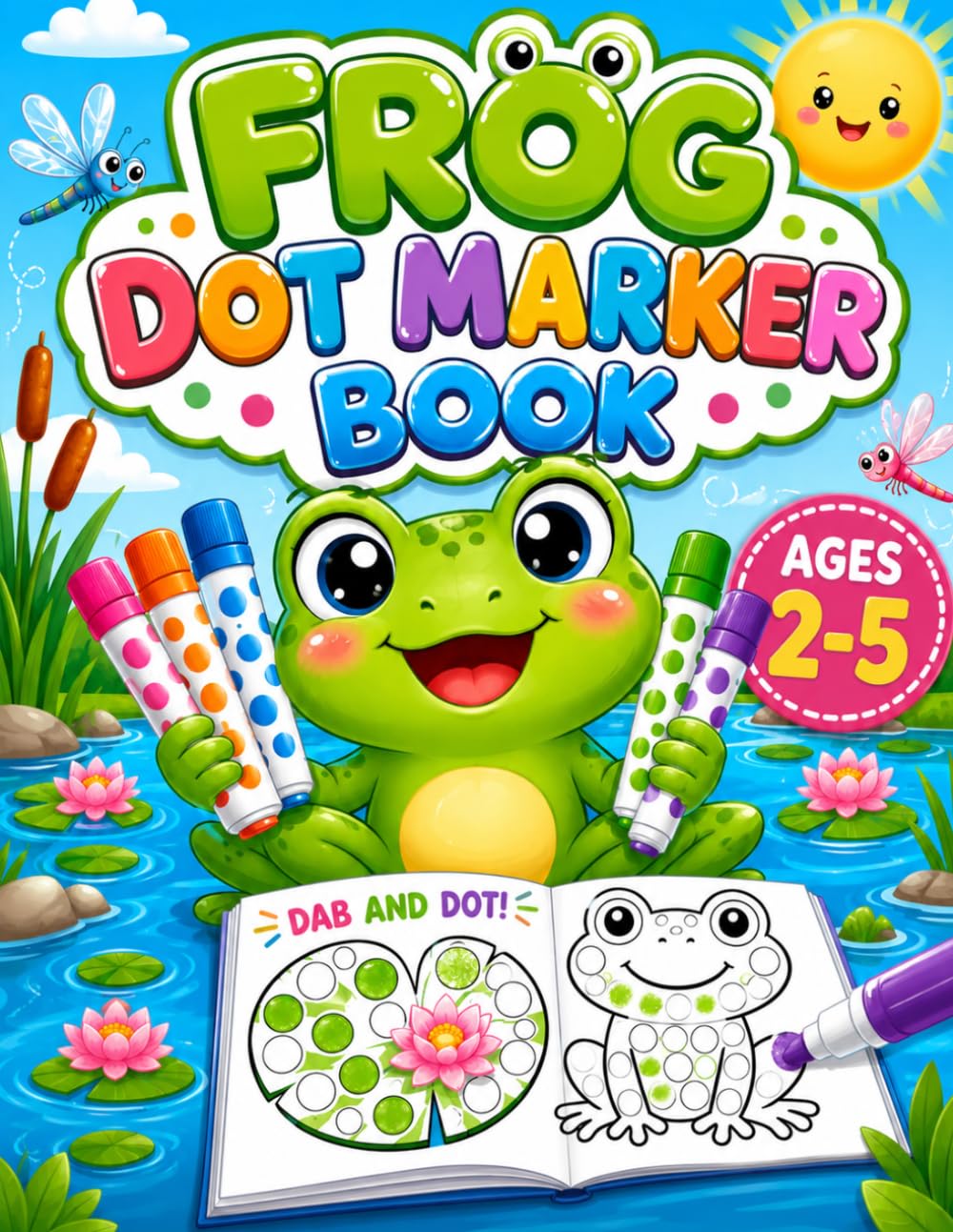 Frog Dot Marker Book: Fun and Easy Dab & Dot Activities for Kids Ages 2–5