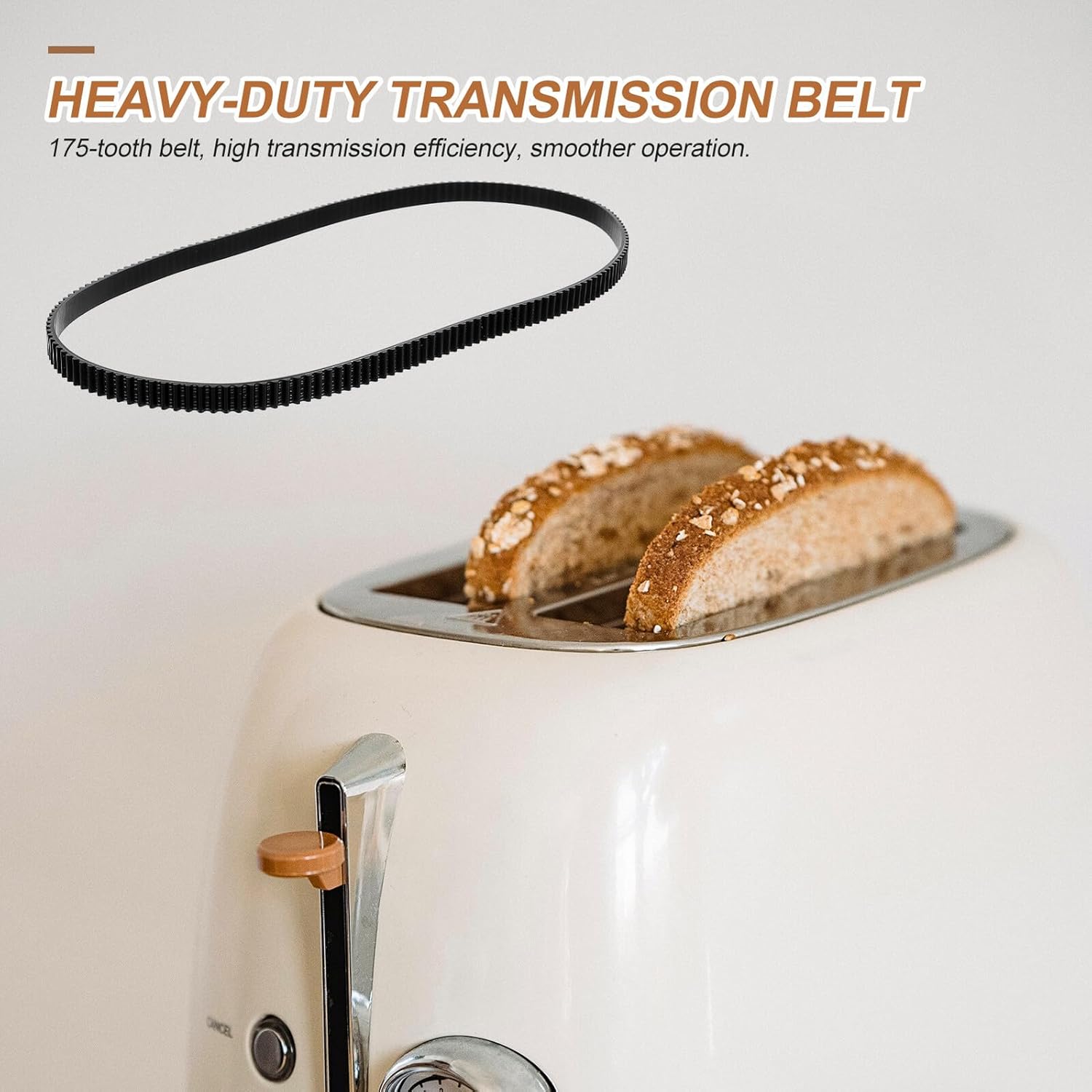 Heavy-Duty Bread Maker Belt Replacement for Bread Machine Precise Fit Drive Belt Accessory with Smooth Transmission for Breadmaker Repair