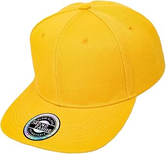 Classic Hip Hop Snapback Flat Bill Plain Hat 6 Panel Blank Hat