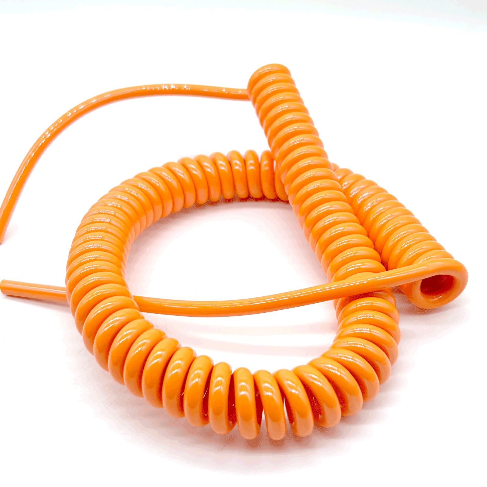 PULaif Spring Spiral Cable, 2 Core 0.35mm2 Polyurethane Flame Retardant Retractable Spiral Cord, Multiple Sizes(Stretch 9 Meters)