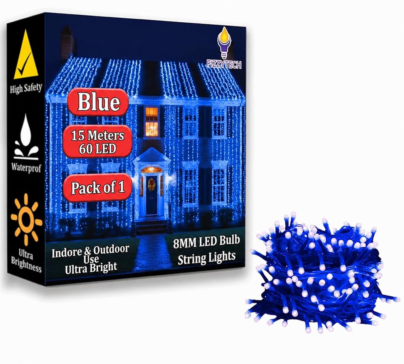 Fairy String Lights - 60 LED 15m Warm White -10