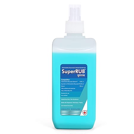 SuperRUB Sanitizer Spray 500ml Alcohol Based Hand Sanitizer With Mist Spray Liquid