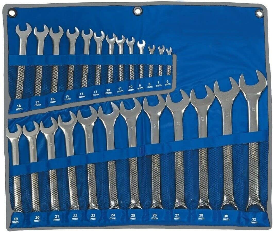 Set Di 10 Chiavi Inglesi Mini ESmoda - Da 4 A 11 Mm In Acciaio Al Cromo Vanadio