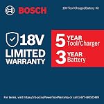 BOSCH GSB18V-65B12 1/2 in. Brushless Hammer Drill/Driver Kit - 575 in.-Lbs. Max Torque, Switchable Kickback Control, Rapid Mode Selector, Dual LED Worklights, Battery and Charger Kit Included
