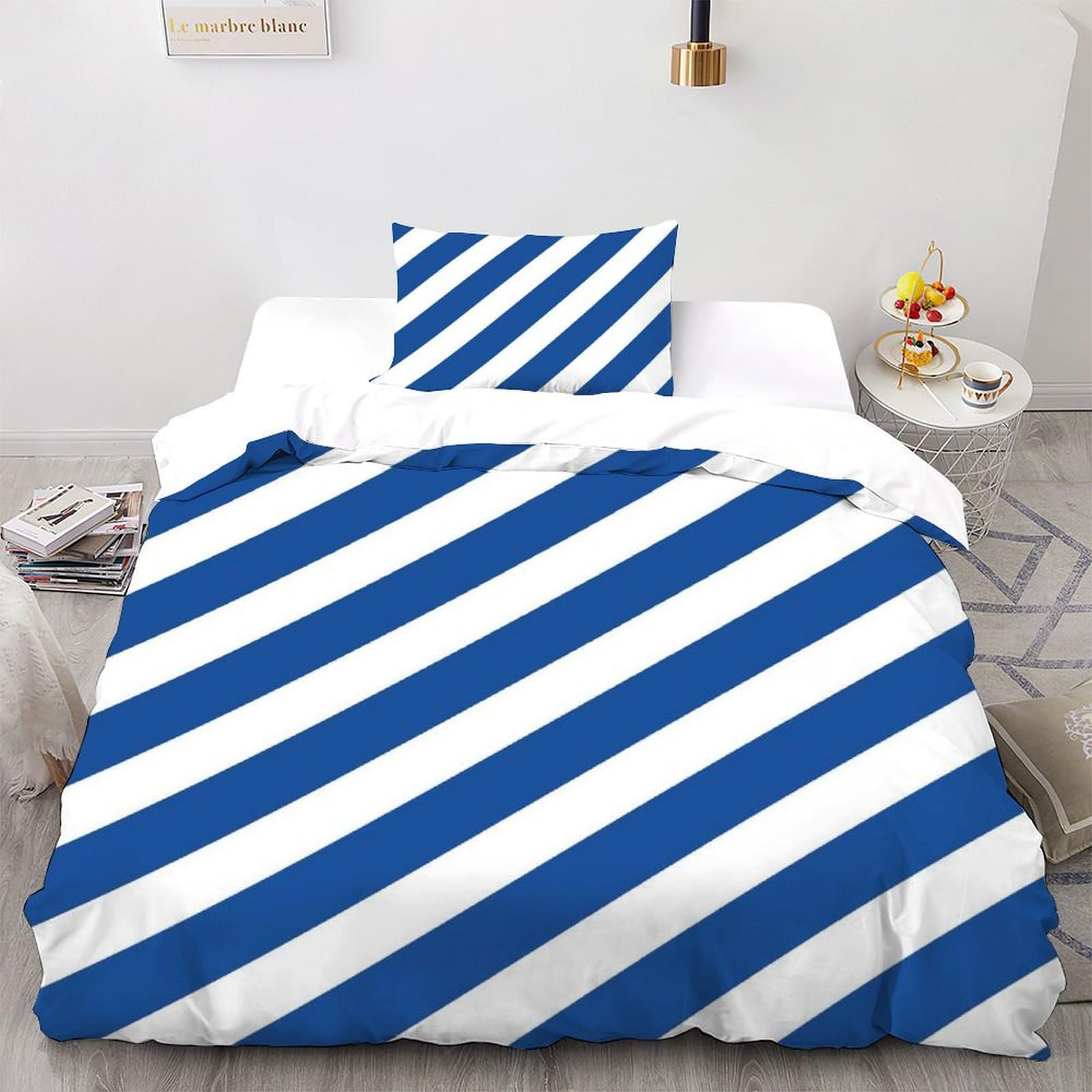 Housse de couette avec fermeture éclair fine pour parure lit