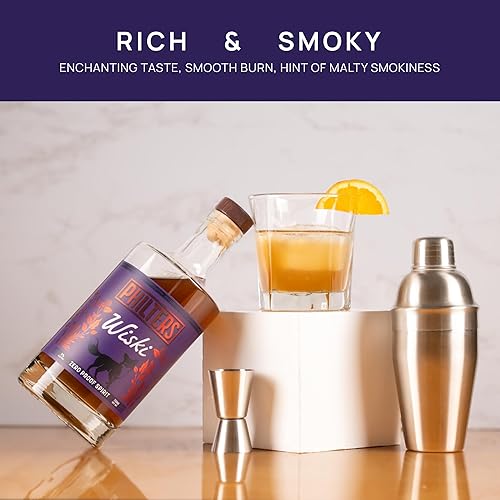 Vista 12 de Philters Wiski sin alcohol, alcohol de whisky a prueba cero, bebida alternativa hecha en Estados Unidos, todos los sabores naturales, 25 onzas