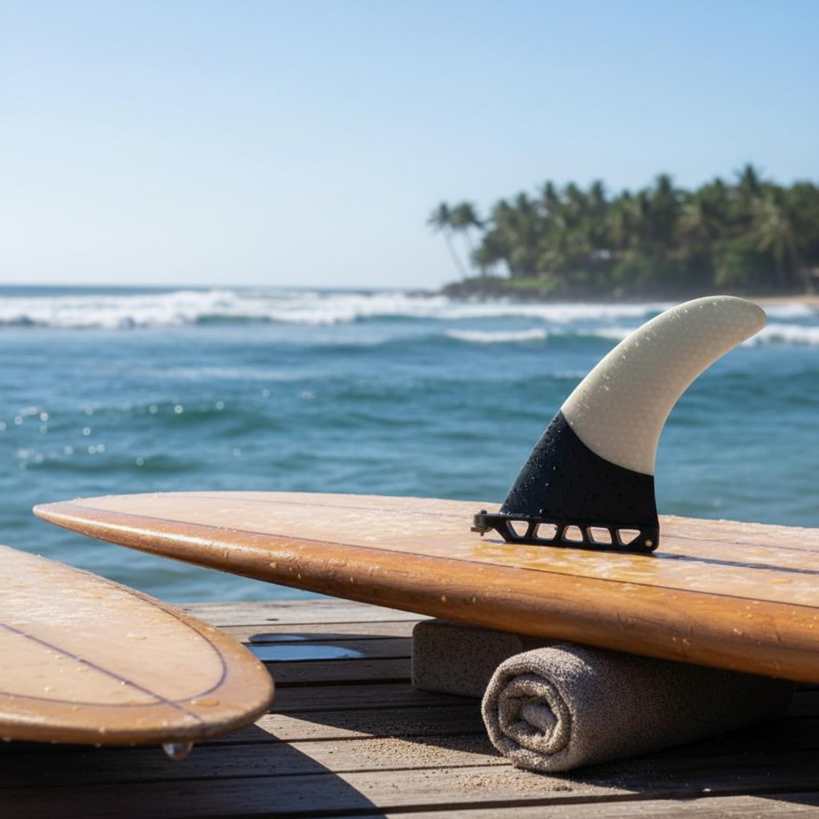 Aileron Simple 9 Pouces Amovible Aileron Surf Unique Stable Sport Aquatique