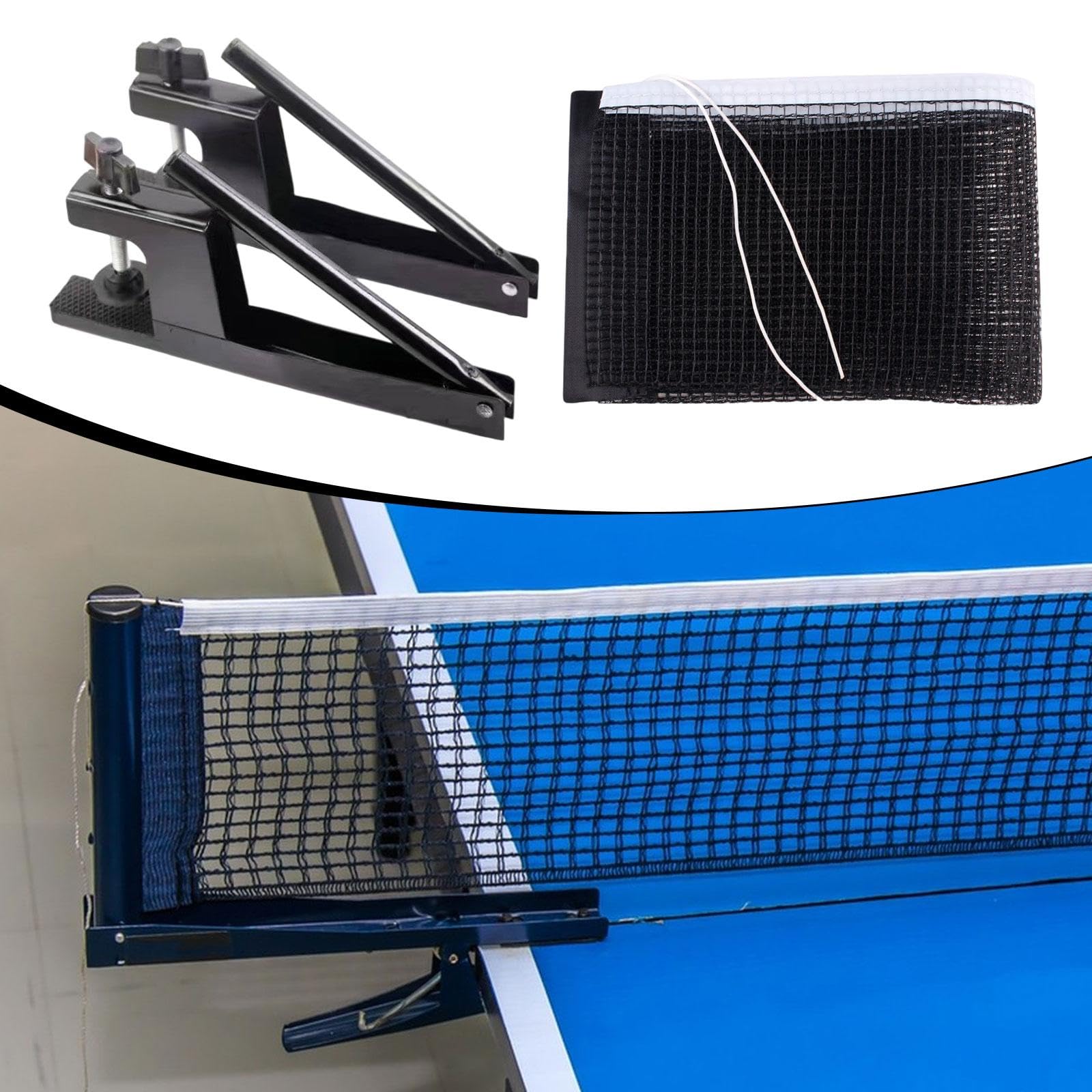 Harilla Tischtennisnetz, Ausrüstung, einfach aufzubauen, professionelles tragbares Pingpong-Netz mit -Übungsnetz für Tour, Tenniszubehör