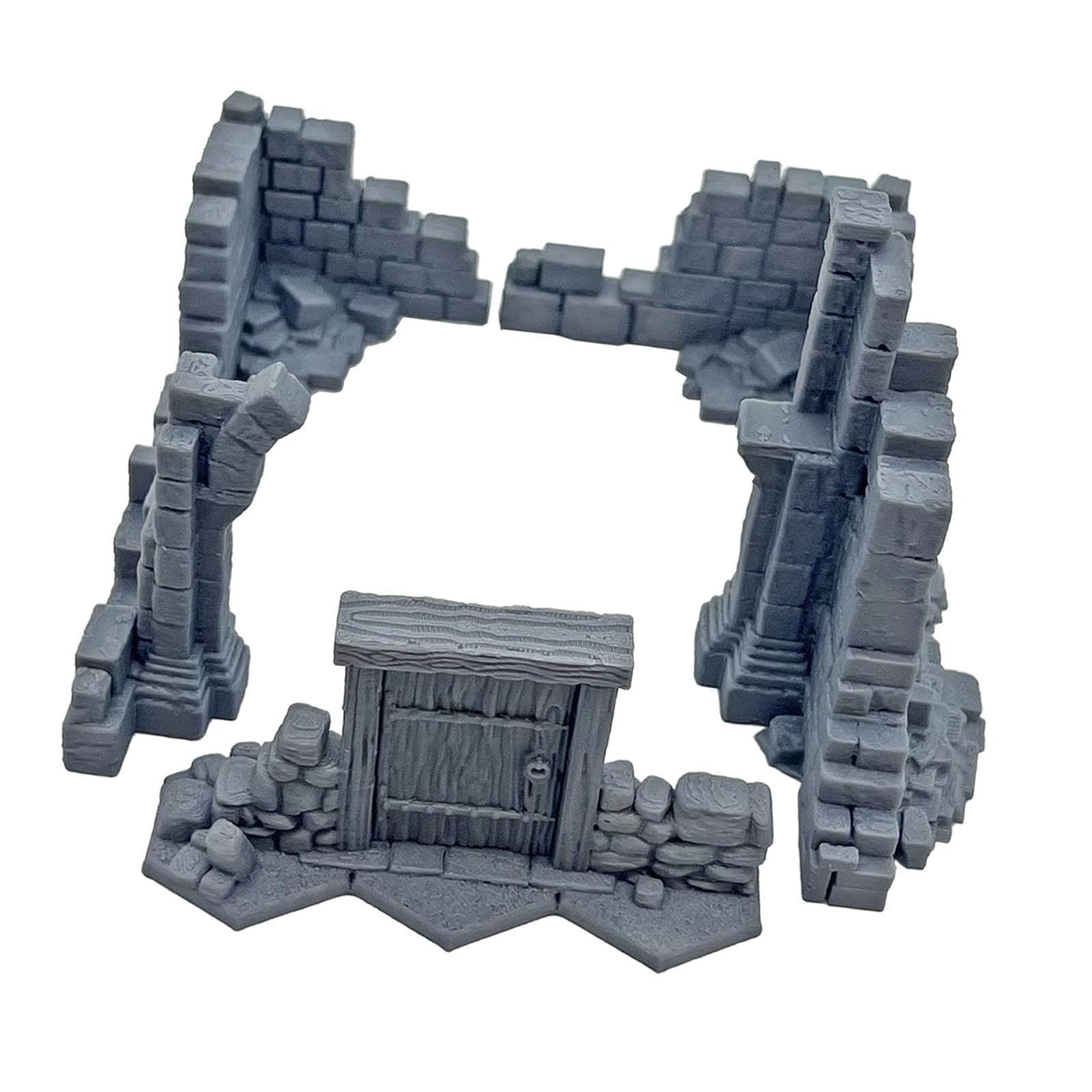 Accessoires de Décor Miniatures de Murs En Ruine pour Les Enfants Amateurs de Loisirs Créatifs