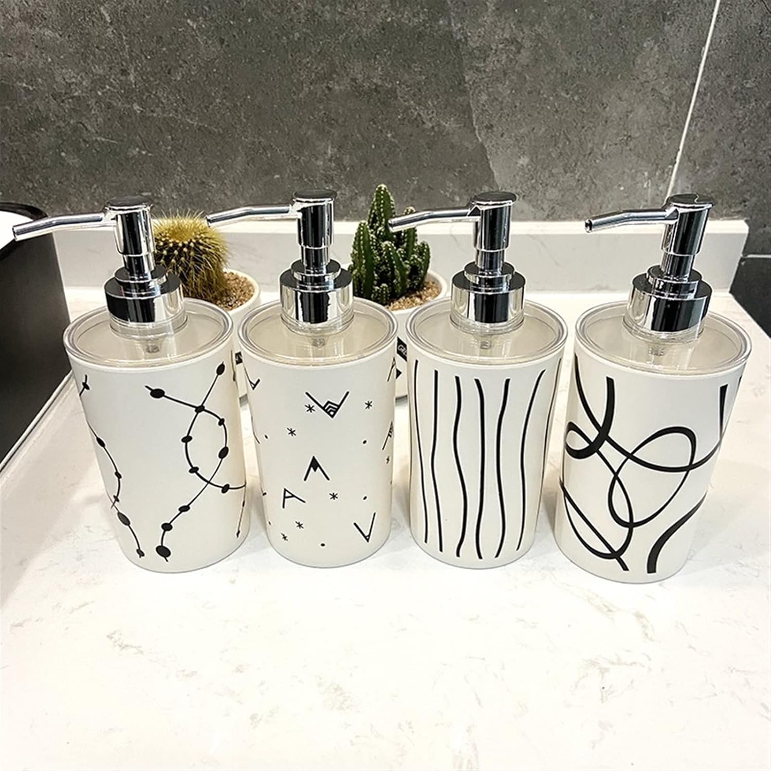 Soap Dispenser Bathroom Accessories Kitchen Dispensers for 330ml Plastic Soap Dispenser Lotion Soap Dispenser (Color : C) (D)