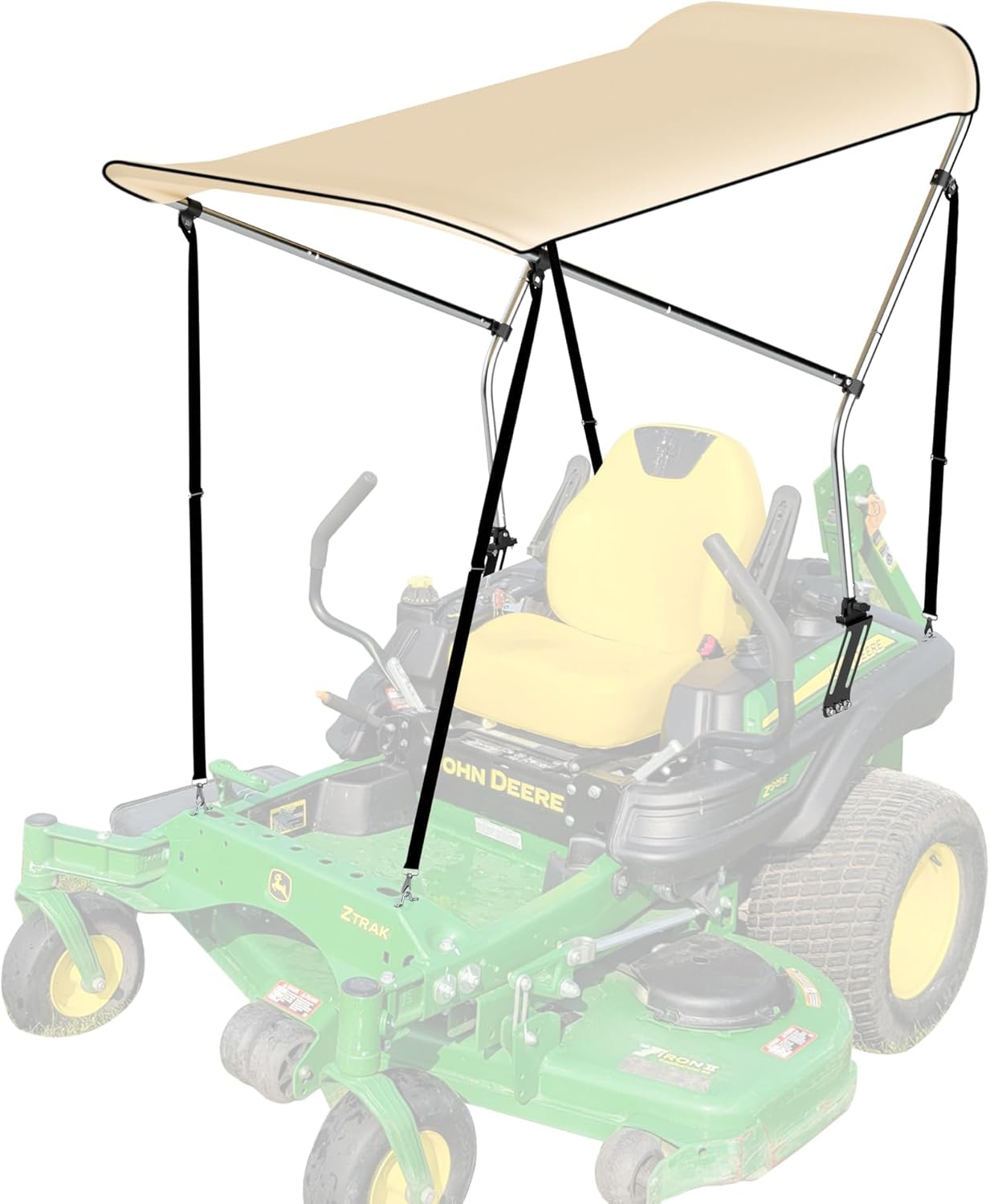 Photo 1 of Lawn Mover Canopy For Cub Cadet, Zero Turn Mower Cover with Heavy-Duty Waterproof Fabric UV Protection Universal Fit for Lawn Mowers Brand John Deere Bad Boy Toro Gravely, Bimini Top Straps Attachment