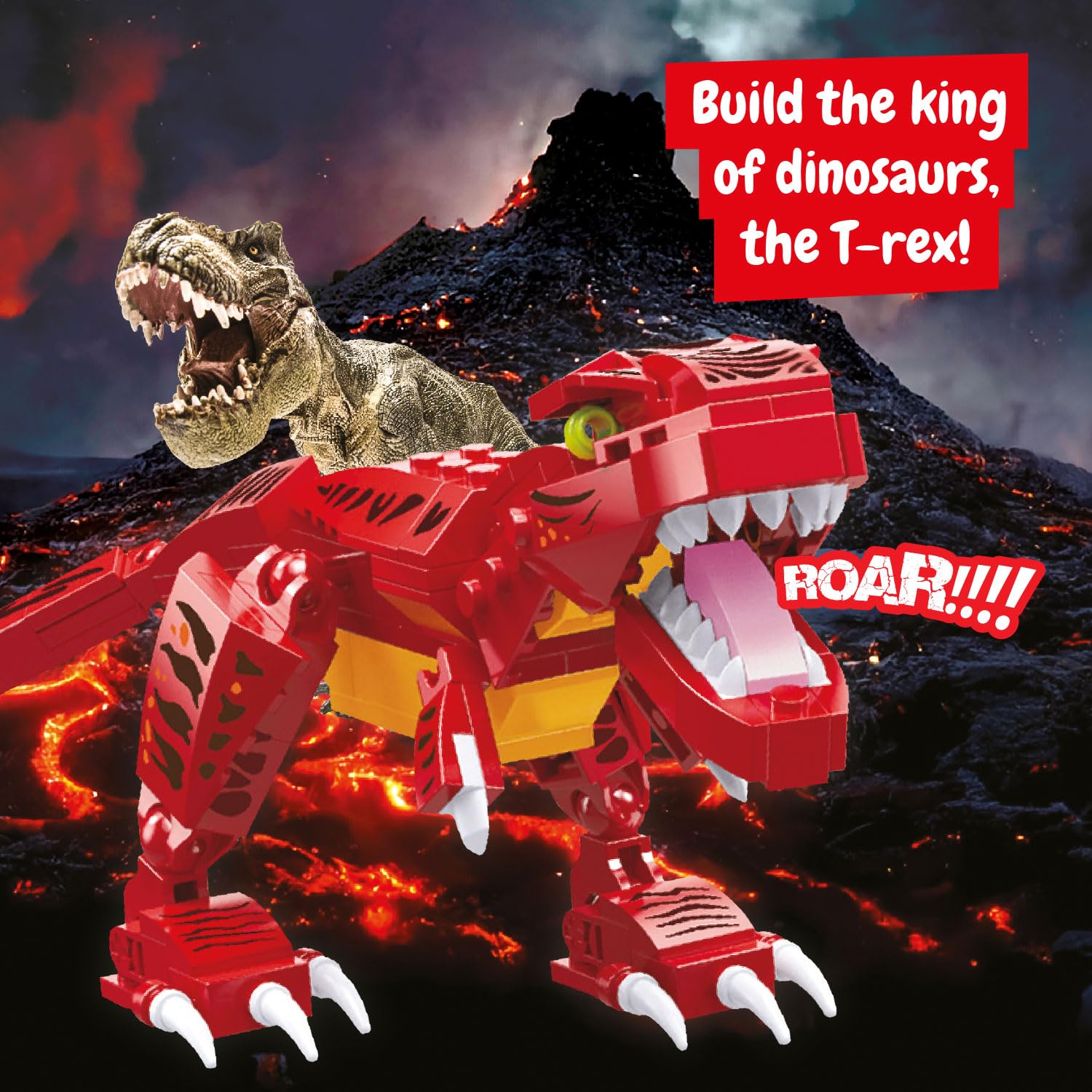 Science4you T-Rex Building Kit for Kids, Build your own Dinosaur Park, Have Fun Build Dino - Image 3