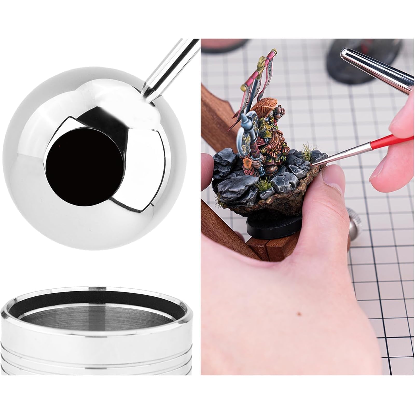 Stabilizator ręczny do modelarstwa, obrót o 360°, ręczny stabilizator dla hobbystów, idealny do modeli w skali i miniaturowych figurek do malowania rękodzielniczego