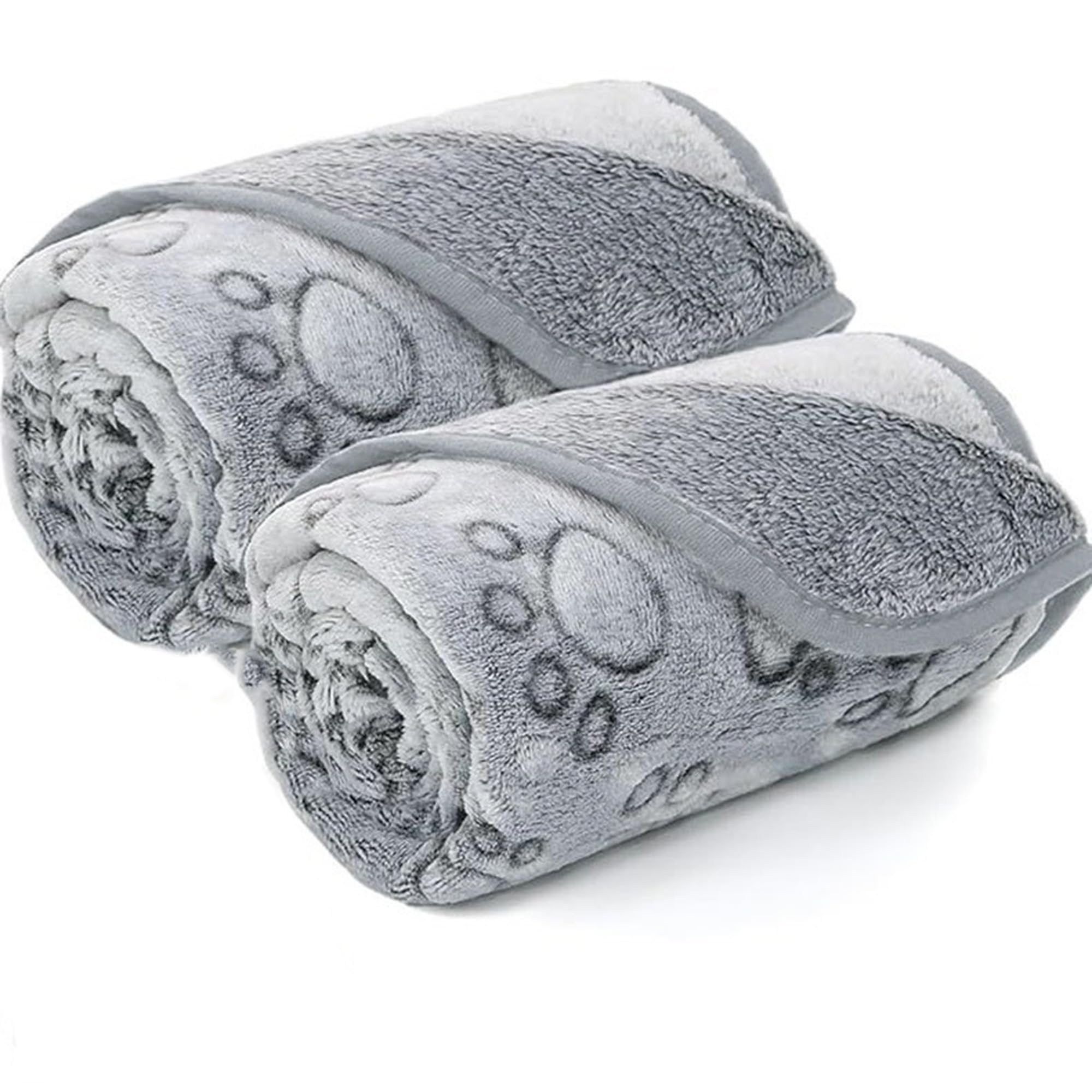 Mantas esponjosas para perros, mantas para cachorros, mantas para gatos, mantas para mascotas, mantas cálidas para dormir, antiarañazos, para cama, sofá, muebles (gris, 2 unidades, 200 x 160