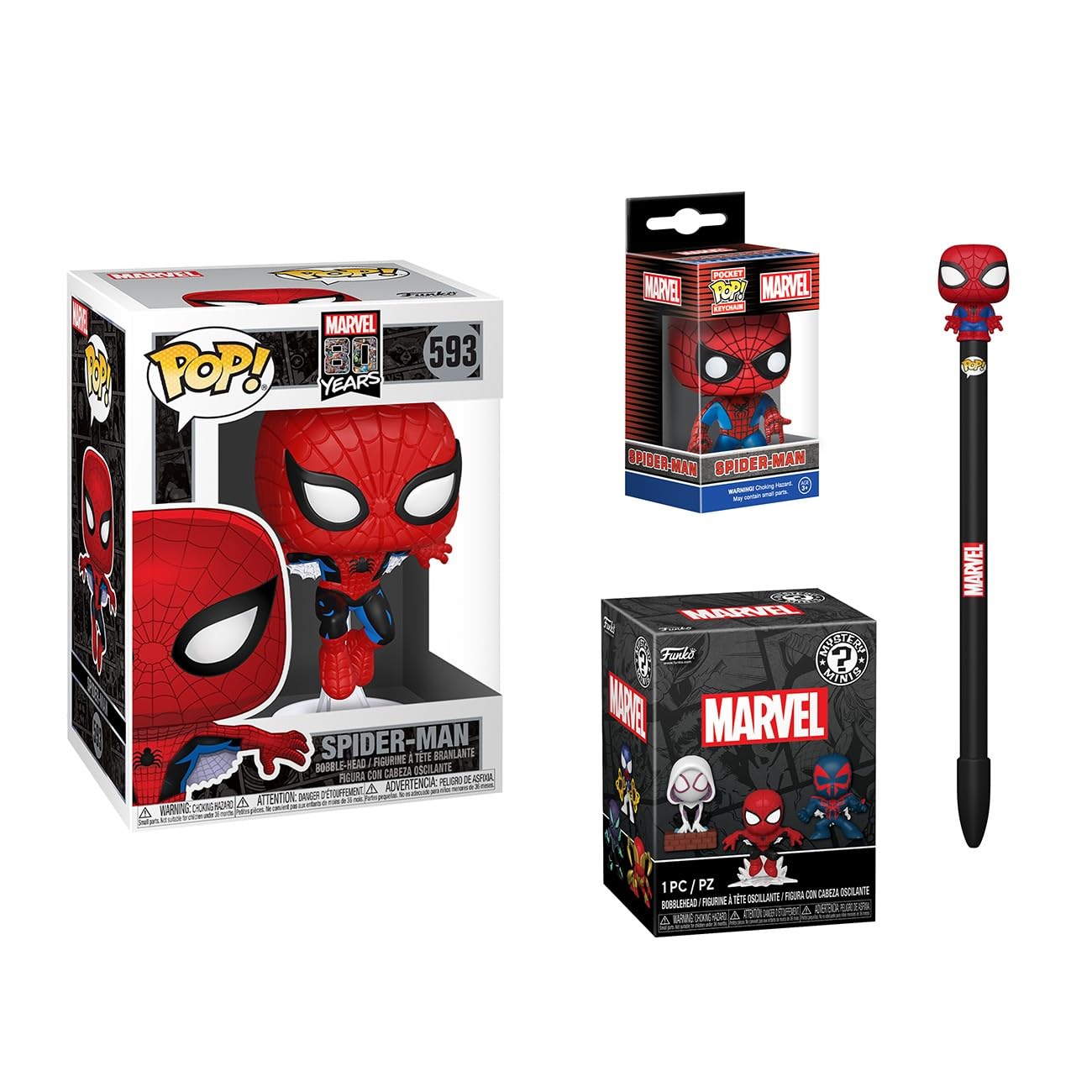 Amazon.com: Funko Pop! Impulse Bundle: Marvel Comics - Spider-Man