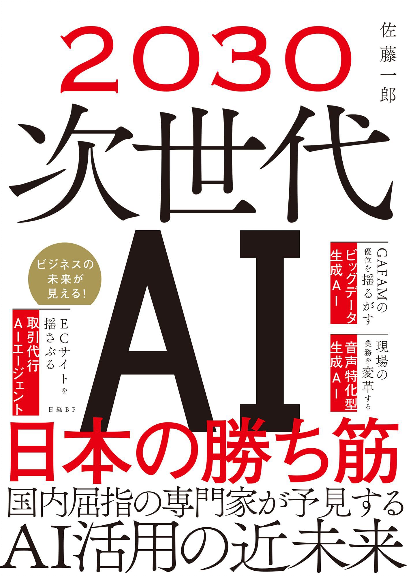 Amazon.co.jp: 2030 次世代AI 日本の勝ち筋 : 佐藤 一郎: 本