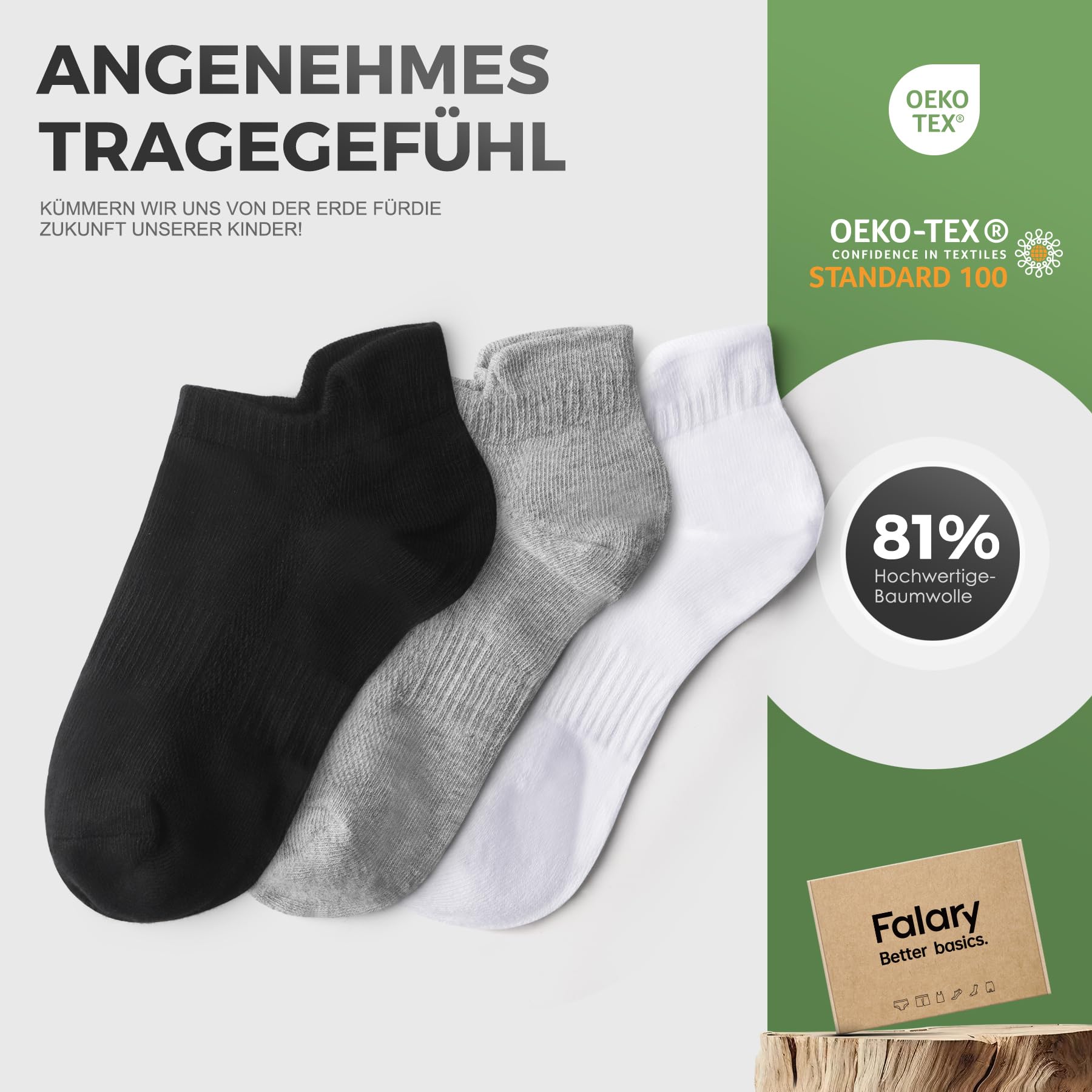 FALARY Calcetines Deportivos Para Hombre y Mujer, 10 Pares de Calcetines Cortos, Calcetines Deportivos Transpirables de AlgodóN, Calcetines Para Correr Al Aire Libre, Talla 35-50