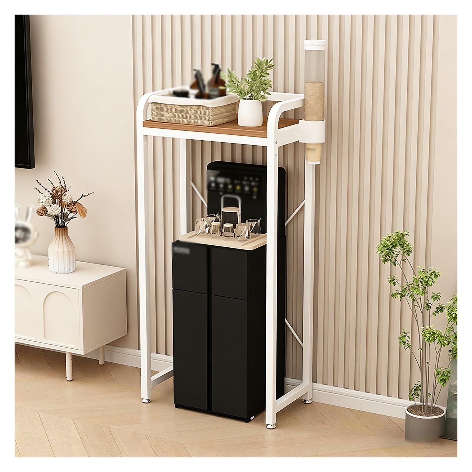 Estante de almacenamiento de cocina y organizador de metal ajustable en altura para pared