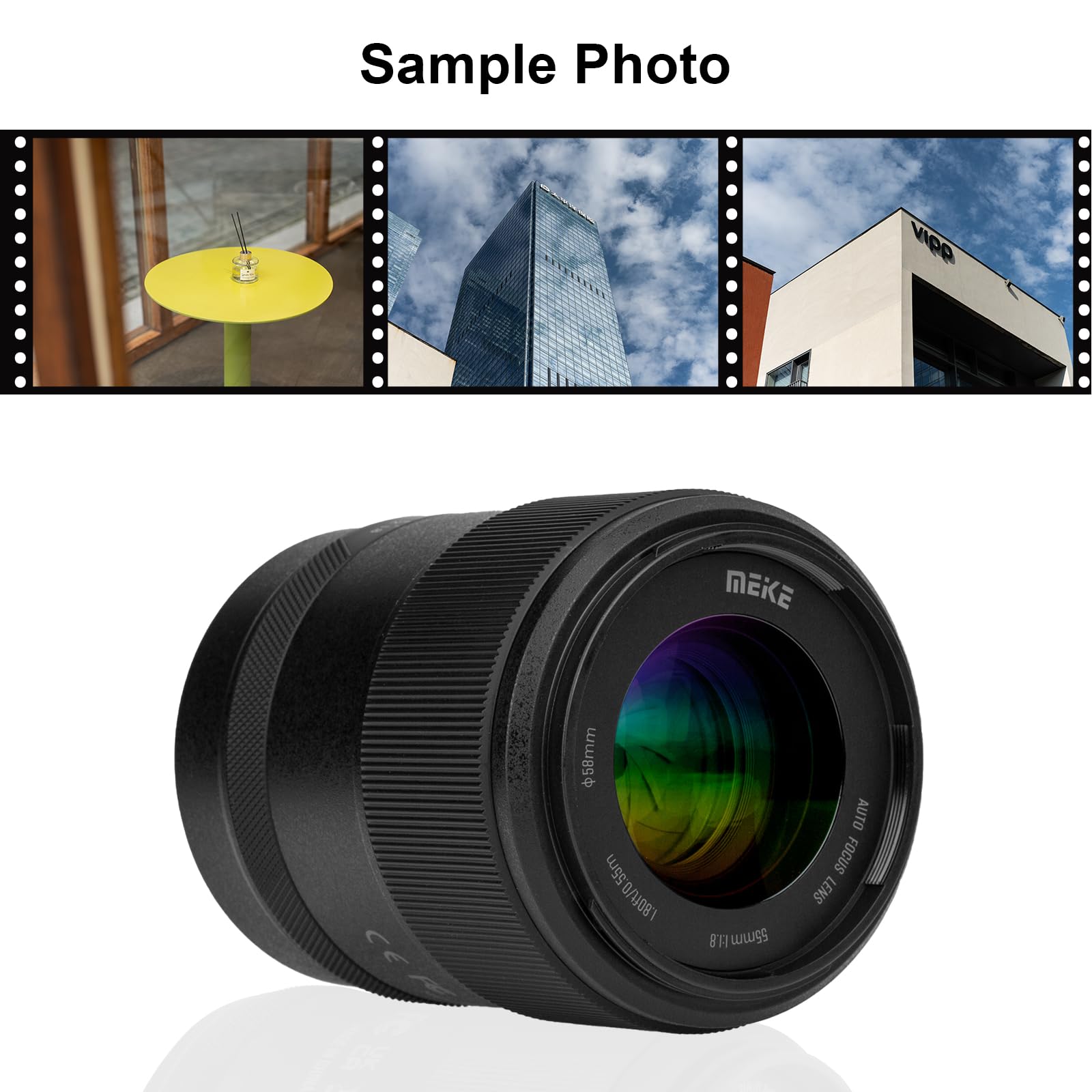 Meike 55mm F1.8 Pro Full Frame AF STM Stepping Motor Lens High