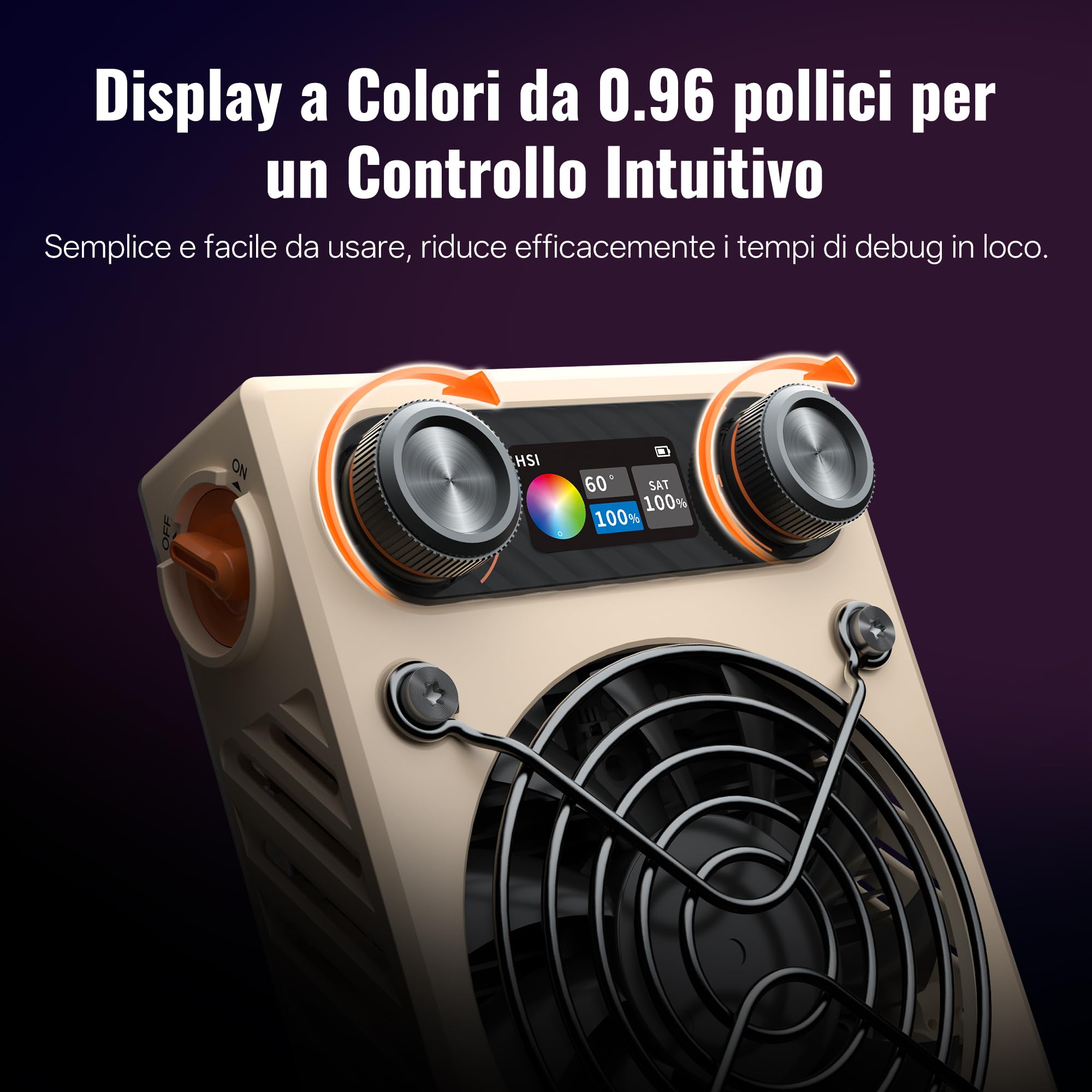 ZHIYUN FIVERAY M60 Ultra 60W RGB Luce Video [Ufficiale] Luce Portatile per Fotocamera con Cold Shoe, Magnetic Mount, Controllo APP&Padrone-Schiavo, 2500K~10000K, per DSLR Foto Illuminazione, 430g