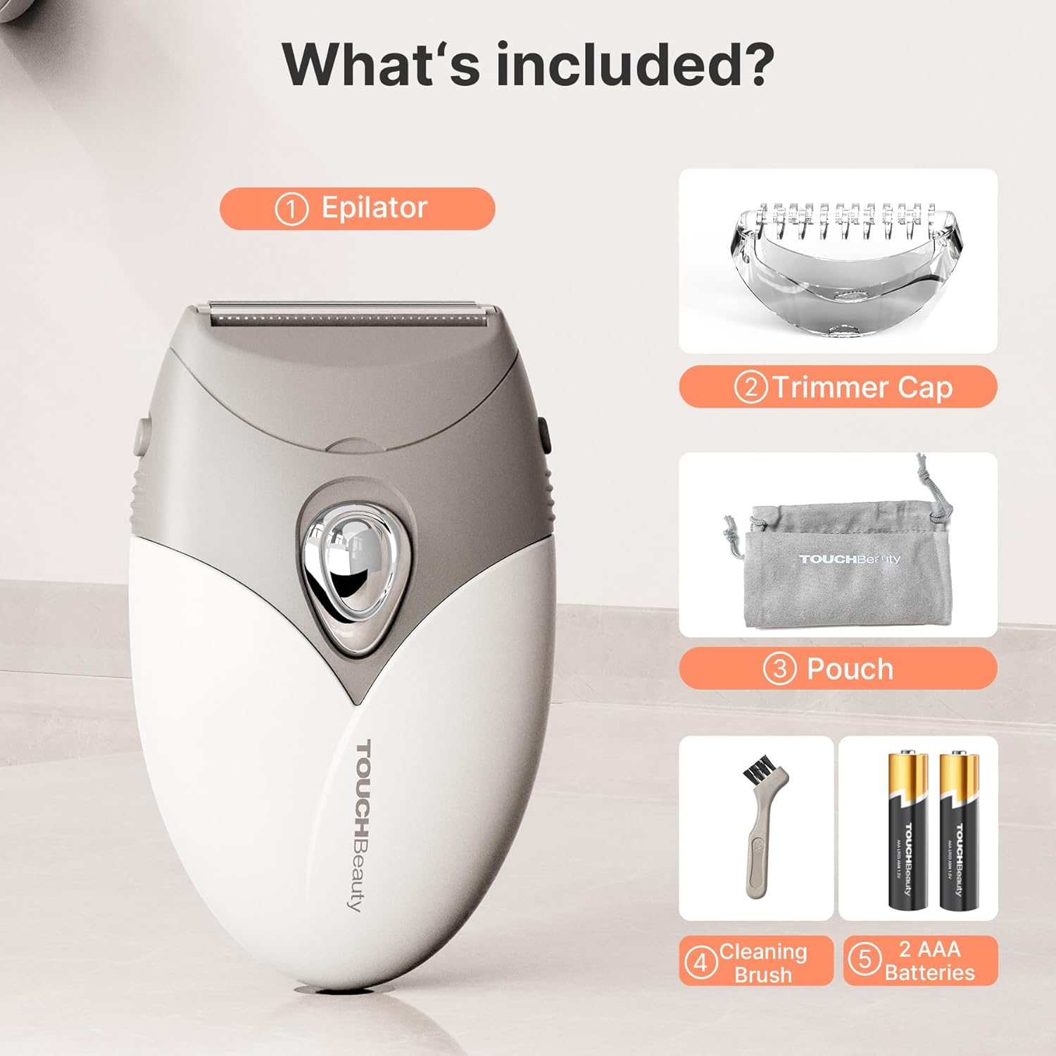 TOUCHBeauty 2025 Upgrade Electric Shaver for Women, Razor Cordless for Silky & Smooth Skin, Wet/Dry, Best for Travel Gray - Image 9