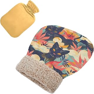 Foot Warmer Cushion Warmer Winter Foot Pads with hot Water Bottle and Cold Water Bottle for feet, Cat (35)