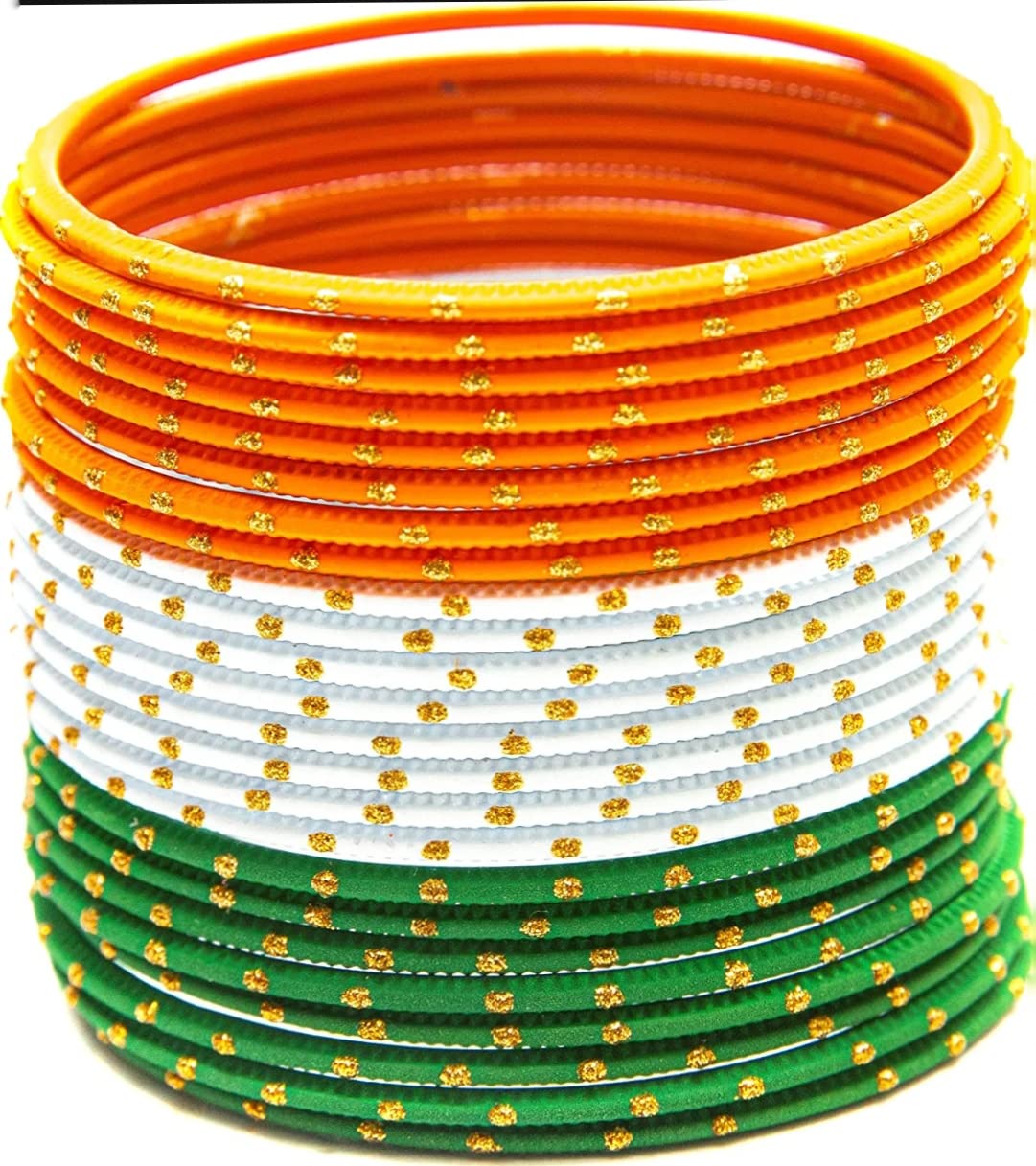 SBS Tri Color Matt finish golden zari dots bangles for girl child (18-24 month (45 mm diameter)) (B0B4K2VK28) Amazon Price History, Amazon Price Tracker