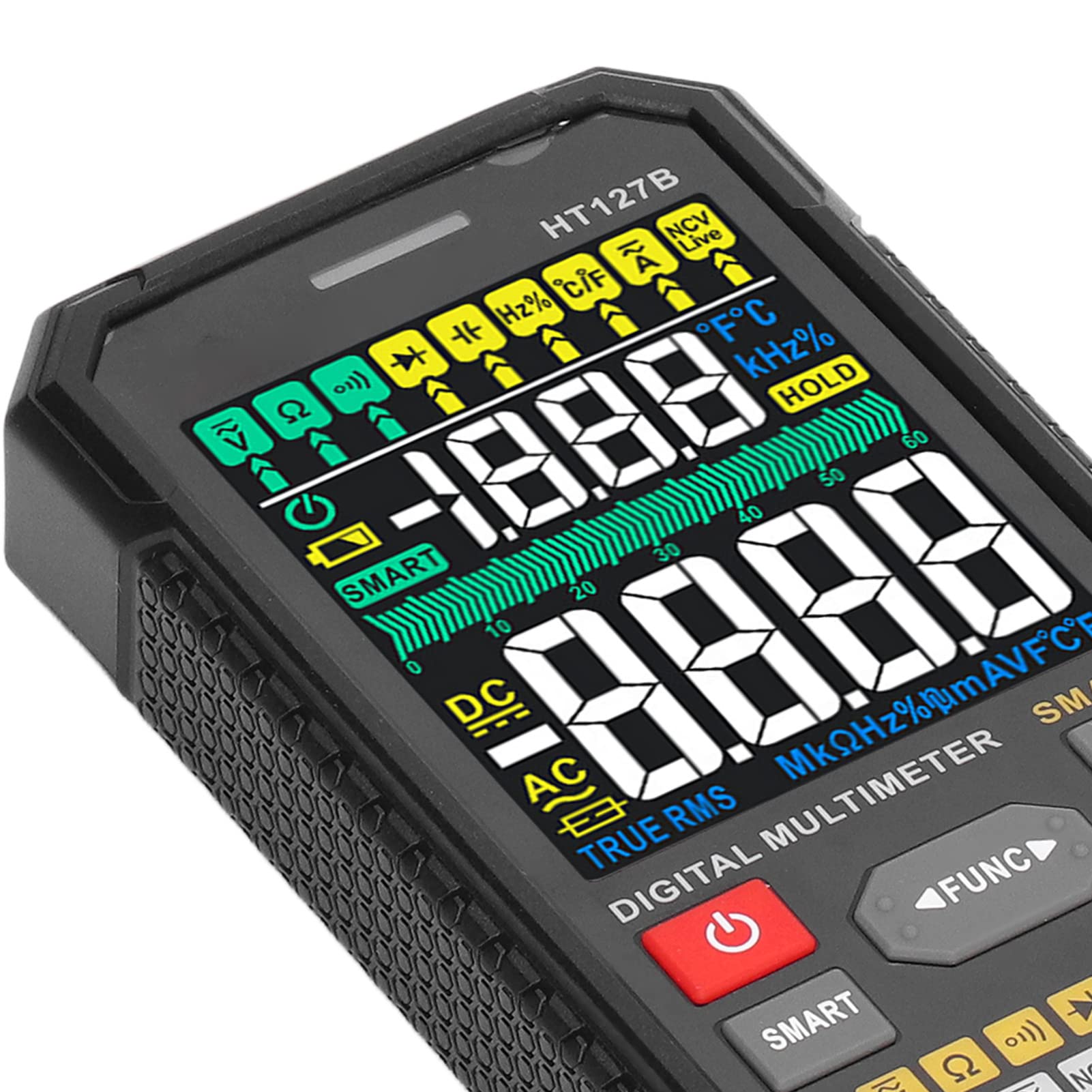 Multimetro Digitale Tester Portatile Ad Alta Precisione per Elettricisti e Appassionati di Fai da Te Materiale ABS Display LCD 3 Risultati
