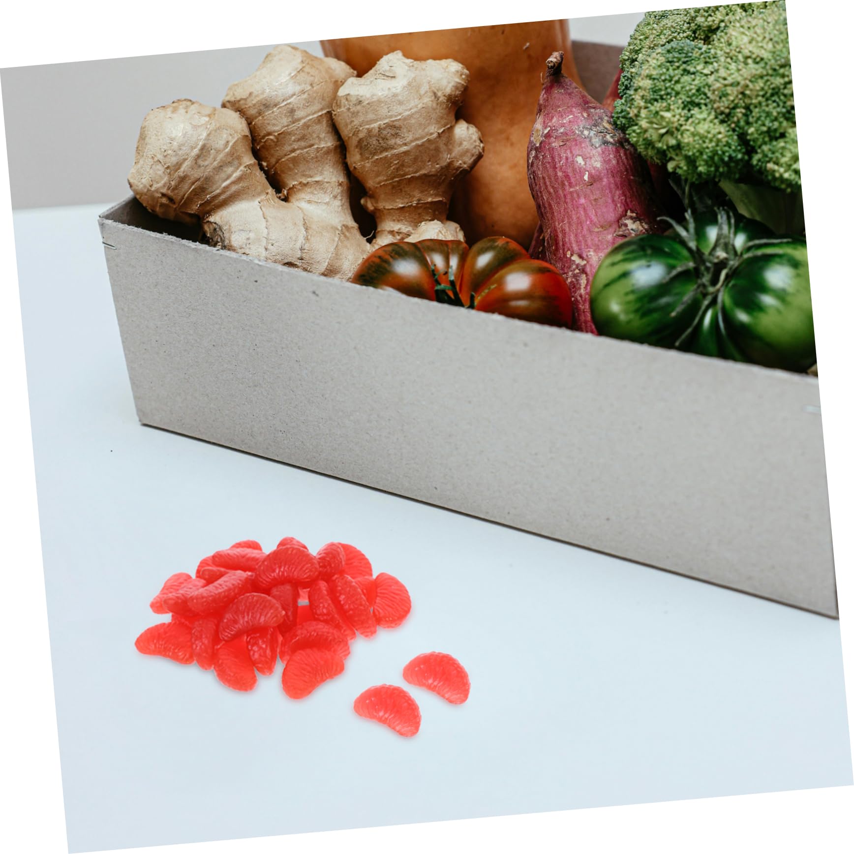 Toyvian 5 Sätze Mini Orangefarbene Scheiben Charms Für Diy Bastelprojekte Telefon Dekoration Und Haarschmuck Langlebig Und Leicht Zu Verwenden 32 Stück * 5